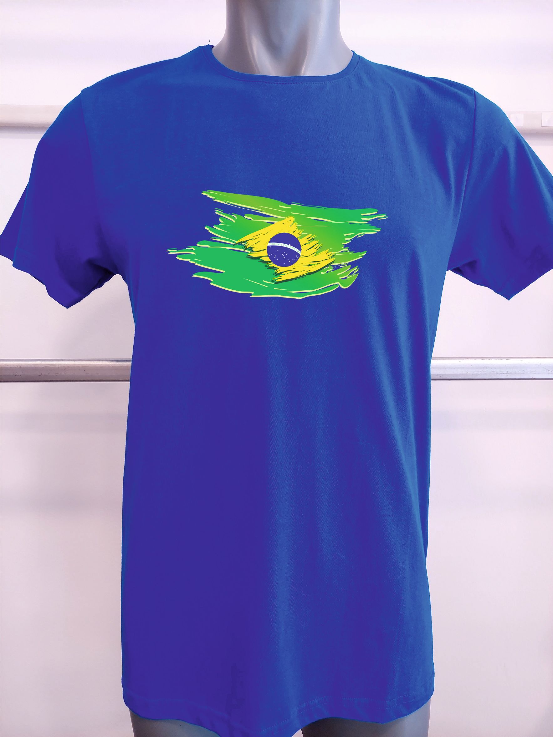 BASKILI T-SHIRT - BRASIL-Brezilya - Sax mavi