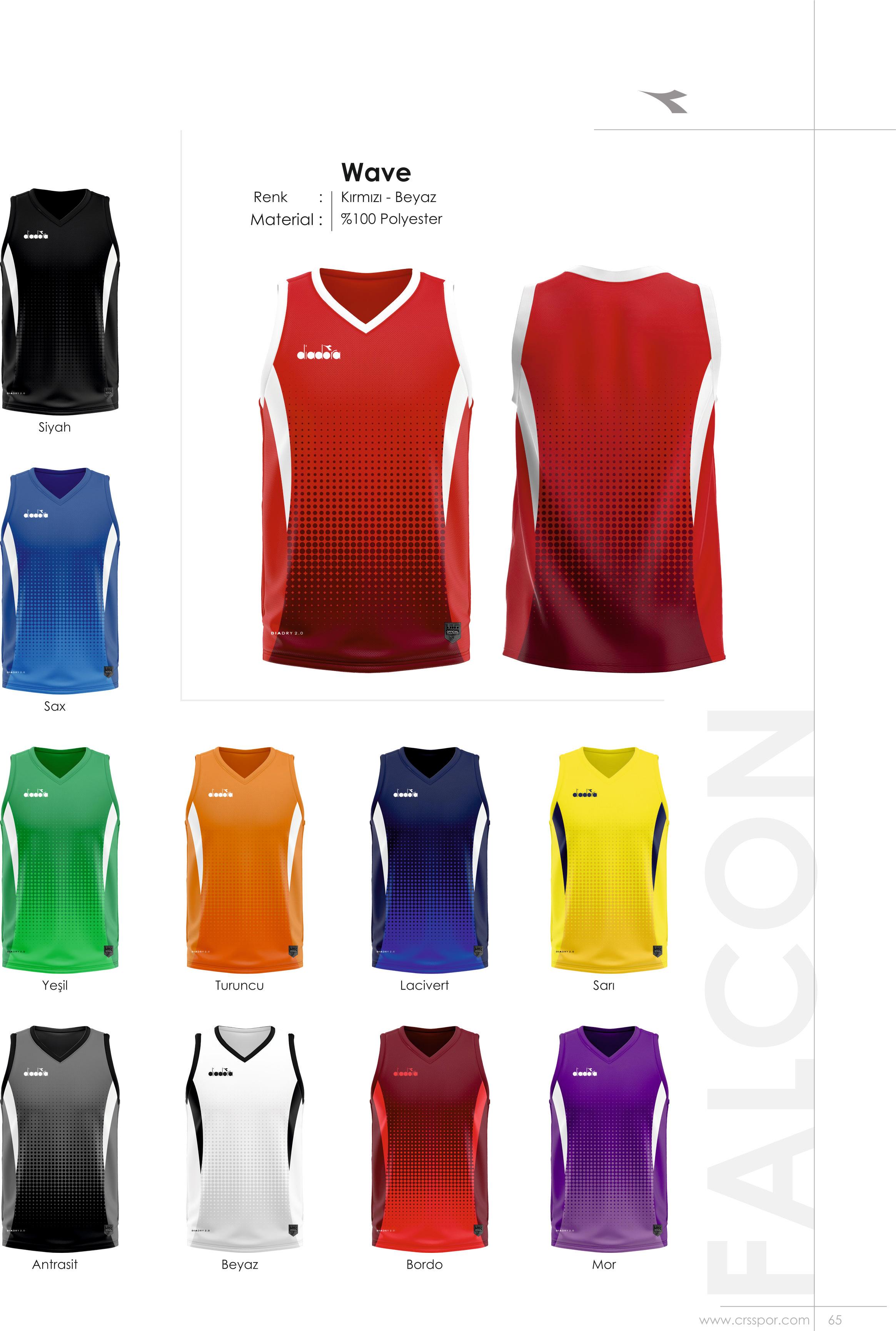 diadora falcon wave dijital basketbol forması