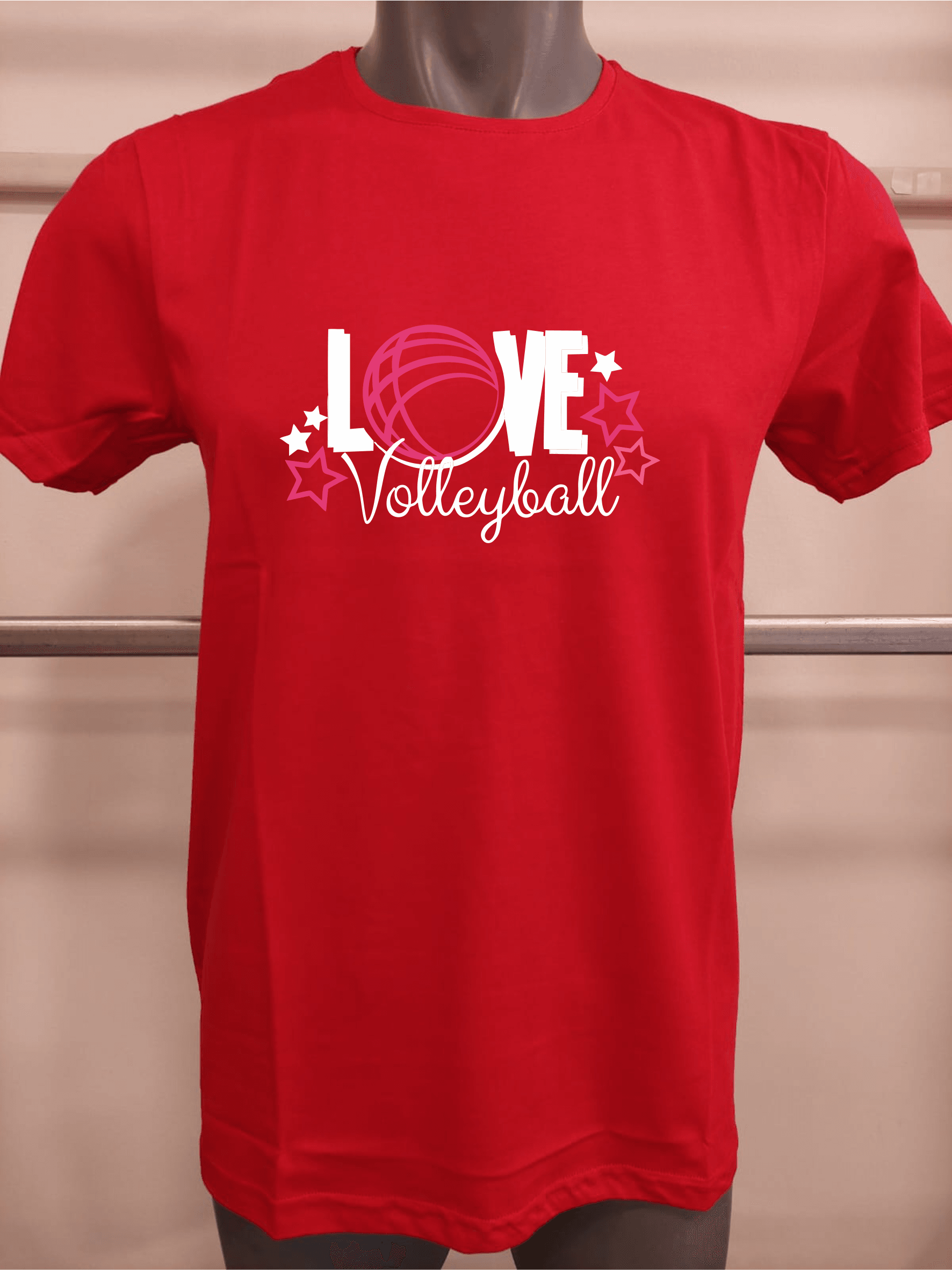 BASKILI T-SHIRT- VOLEYBOL - Kırmızı