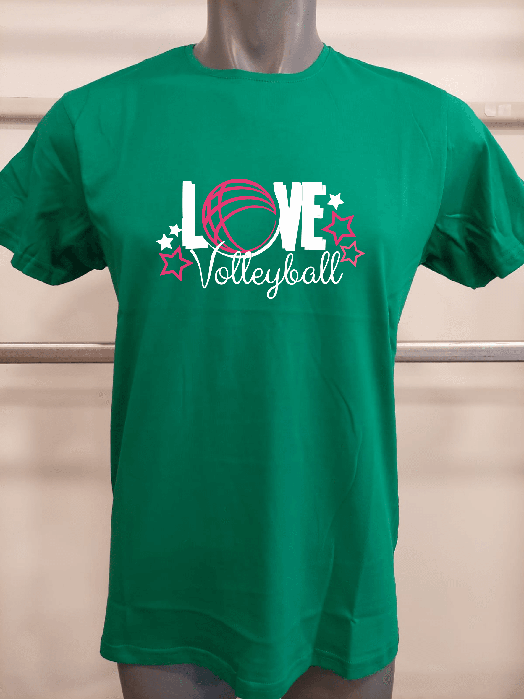 BASKILI T-SHIRT- VOLEYBOL - Yeşil