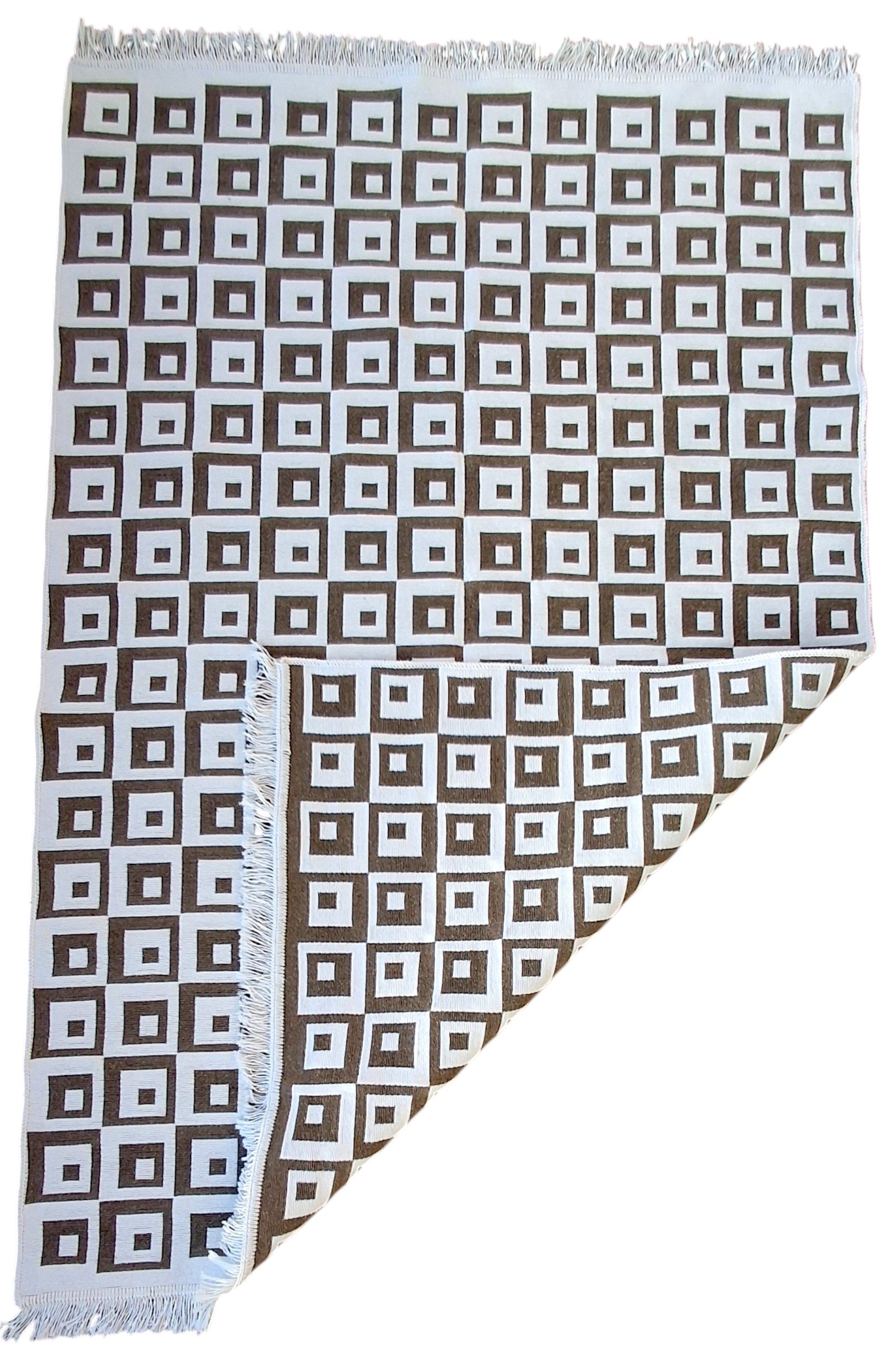 Dokuma Kilim Modern Desen Pastel Renkler Çift Taraflı Dokuma Kilim SWLRUG202510
