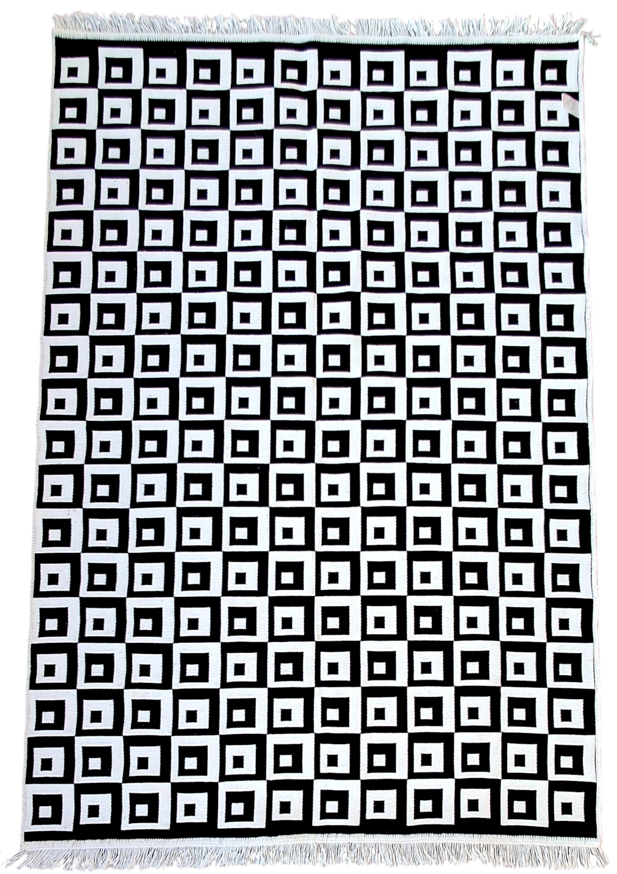 Dokuma Kilim Modern Desen Pastel Renkler Çift Taraflı Dokuma Kilim SWLRUG202510