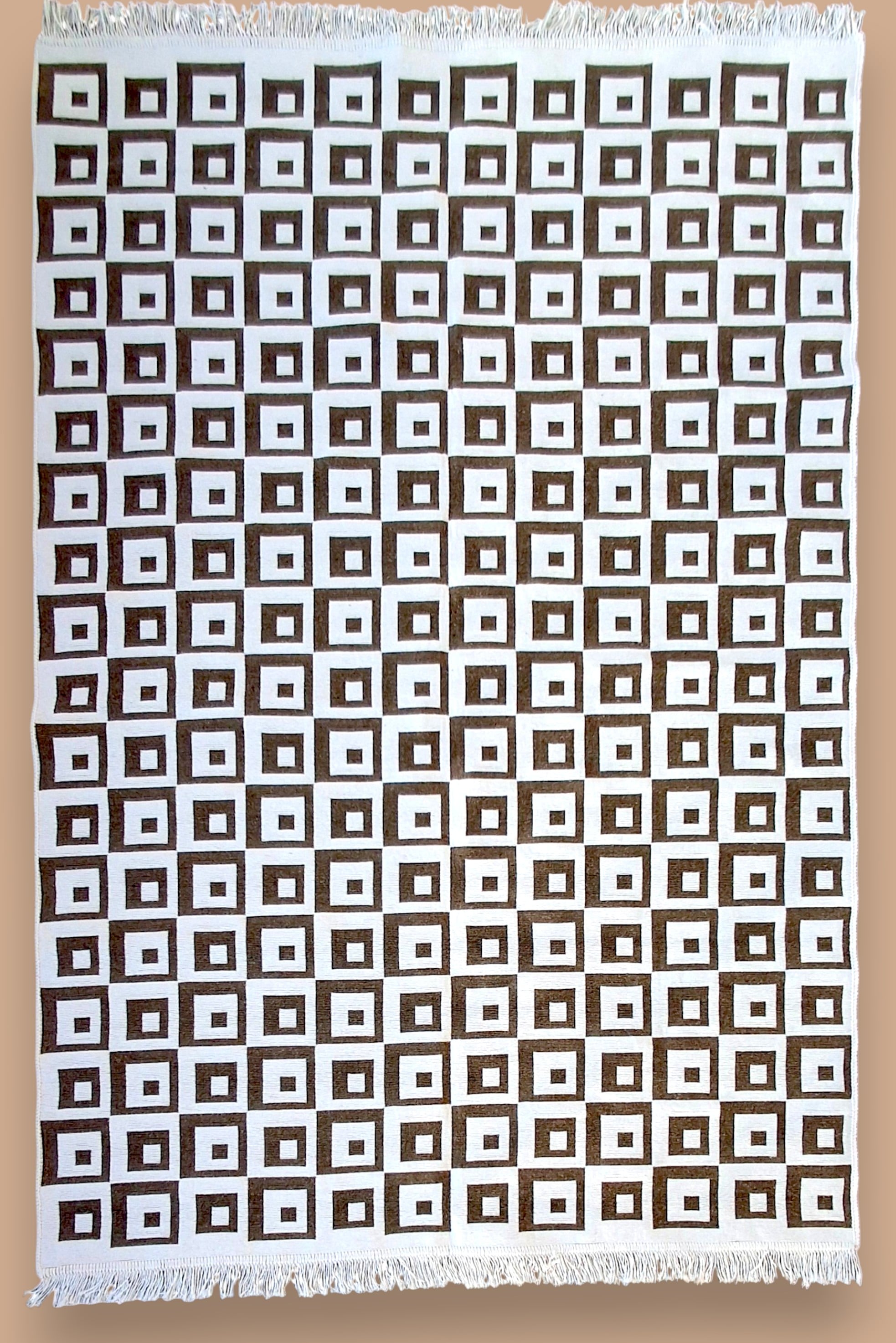 Dokuma Kilim Modern Desen Pastel Renkler Çift Taraflı Dokuma Kilim SWLRUG202510