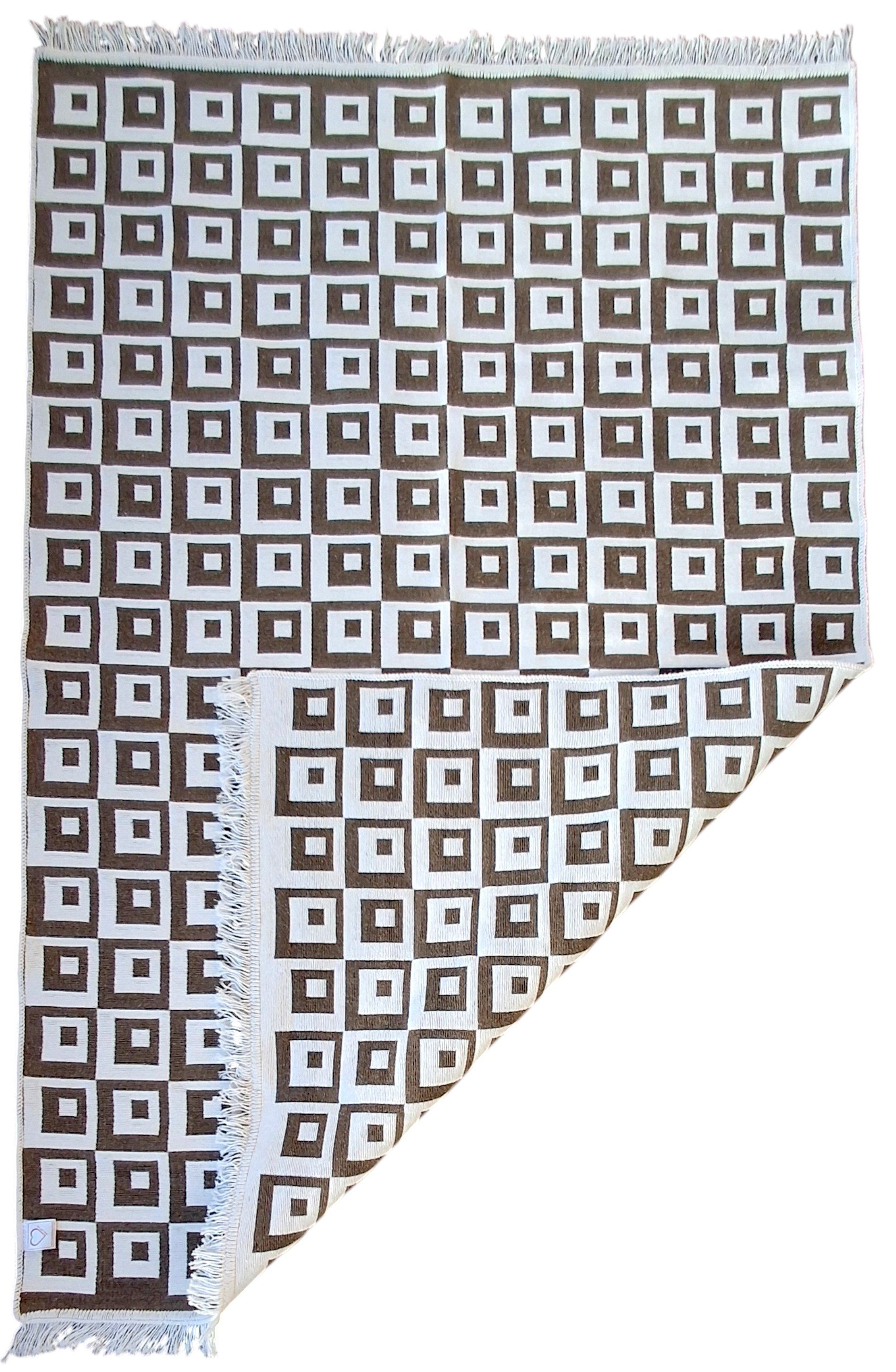 Dokuma Kilim Modern Desen Pastel Renkler Çift Taraflı Dokuma Kilim SWLRUG202510
