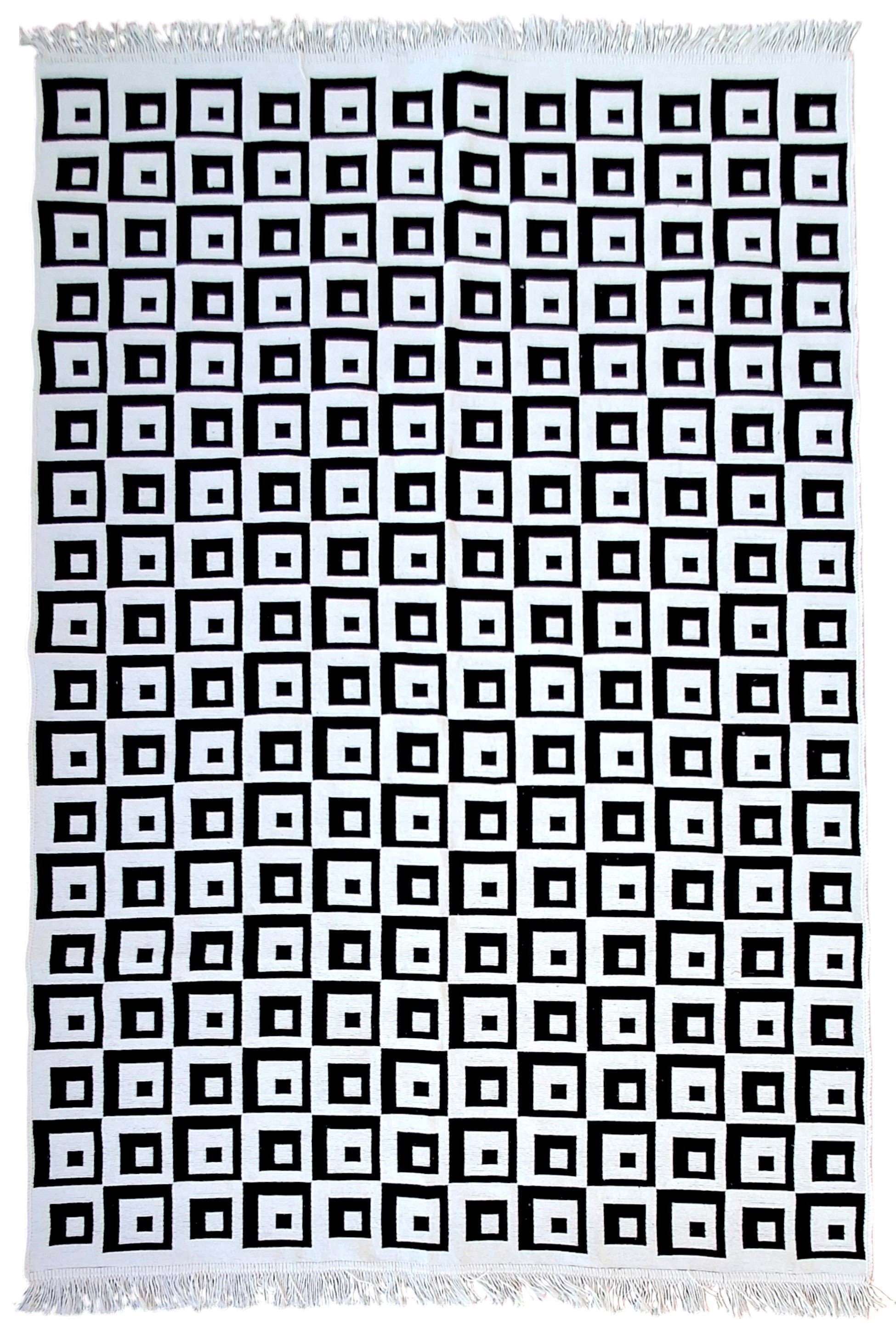 Dokuma Kilim Modern Desen Pastel Renkler Çift Taraflı Dokuma Kilim SWLRUG202510