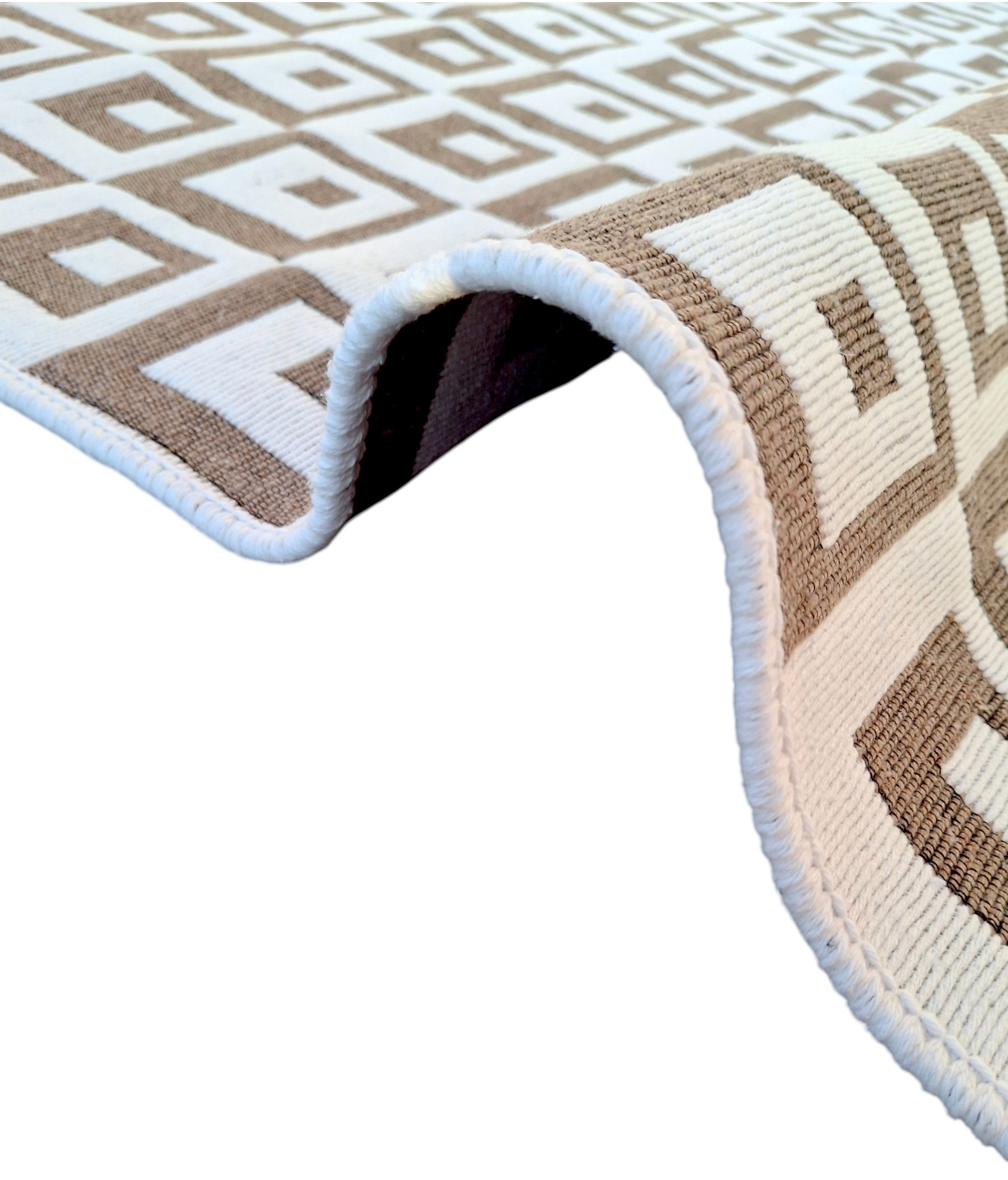 Dokuma Kilim Modern Desen Pastel Renkler Çift Taraflı Dokuma Kilim SWLRUG202510