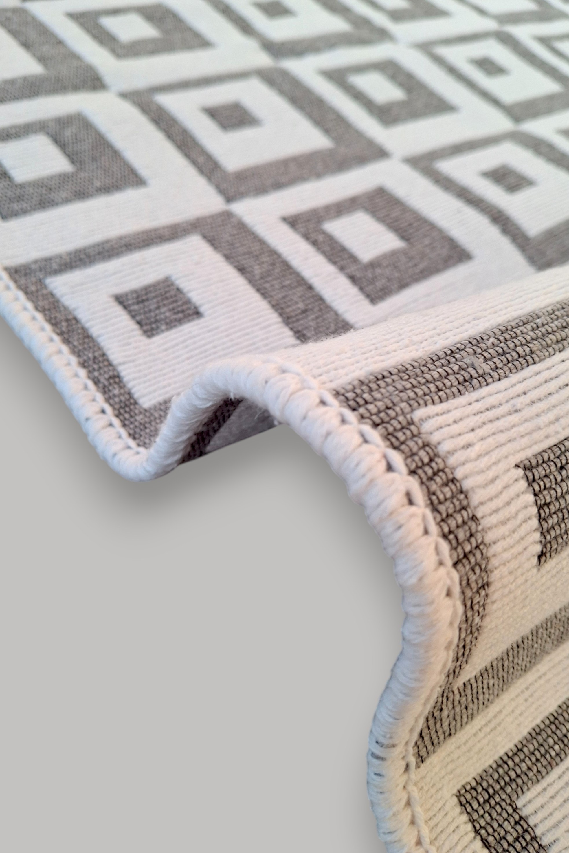 Dokuma Kilim Modern Desen Pastel Renkler Çift Taraflı Dokuma Kilim SWLRUG202510