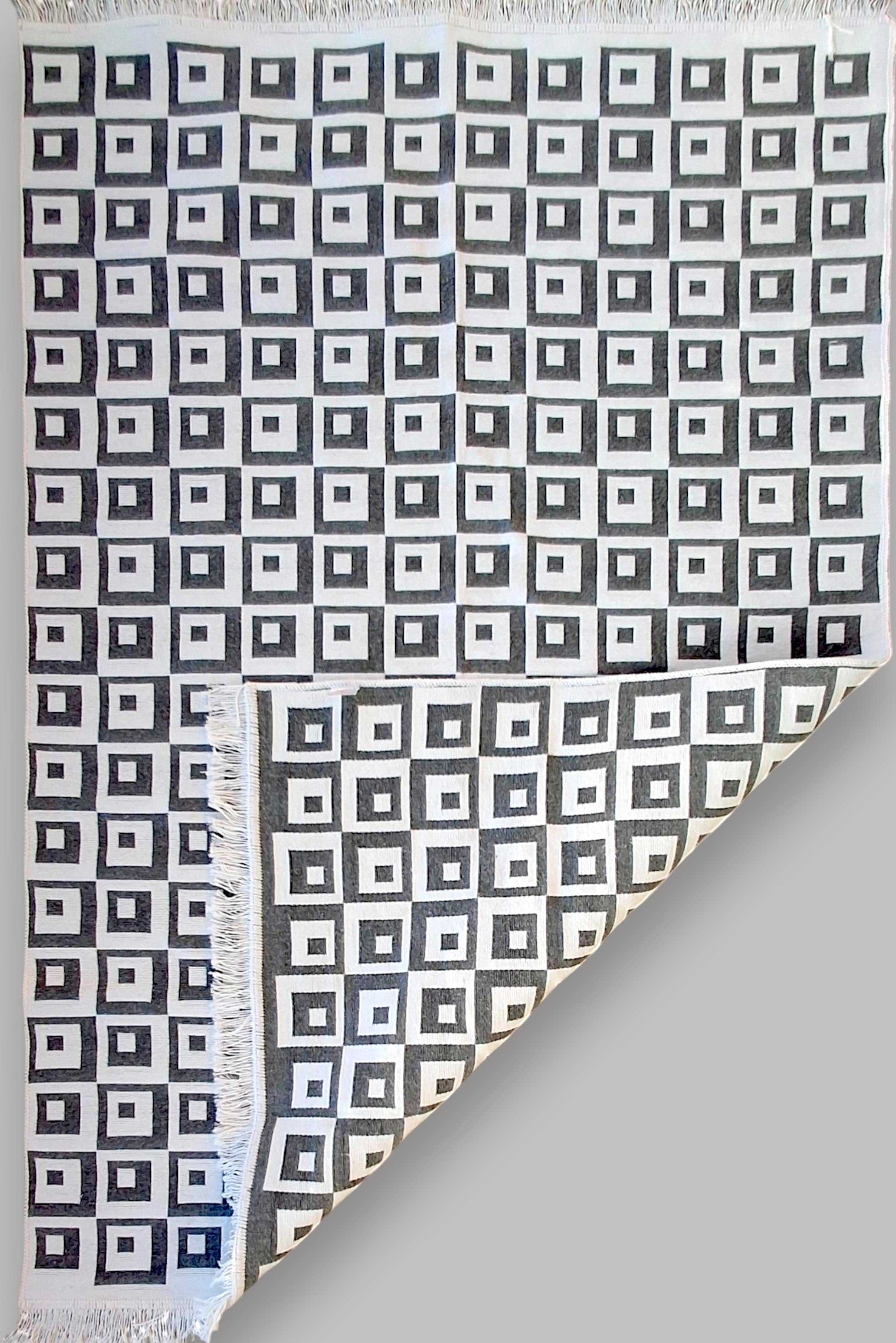 Dokuma Kilim Modern Desen Pastel Renkler Çift Taraflı Dokuma Kilim SWLRUG202510