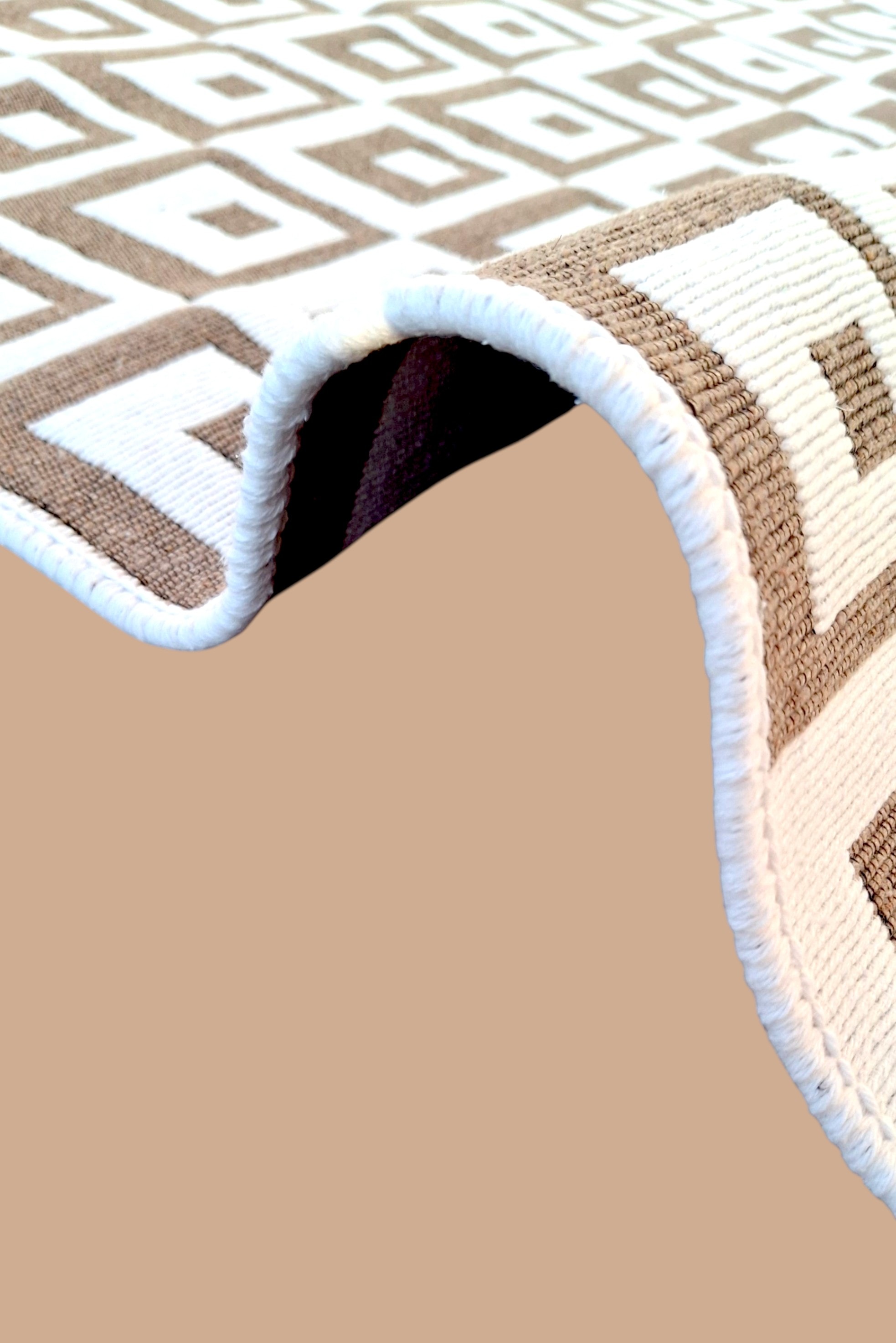 Dokuma Kilim Modern Desen Pastel Renkler Çift Taraflı Dokuma Kilim SWLRUG202510