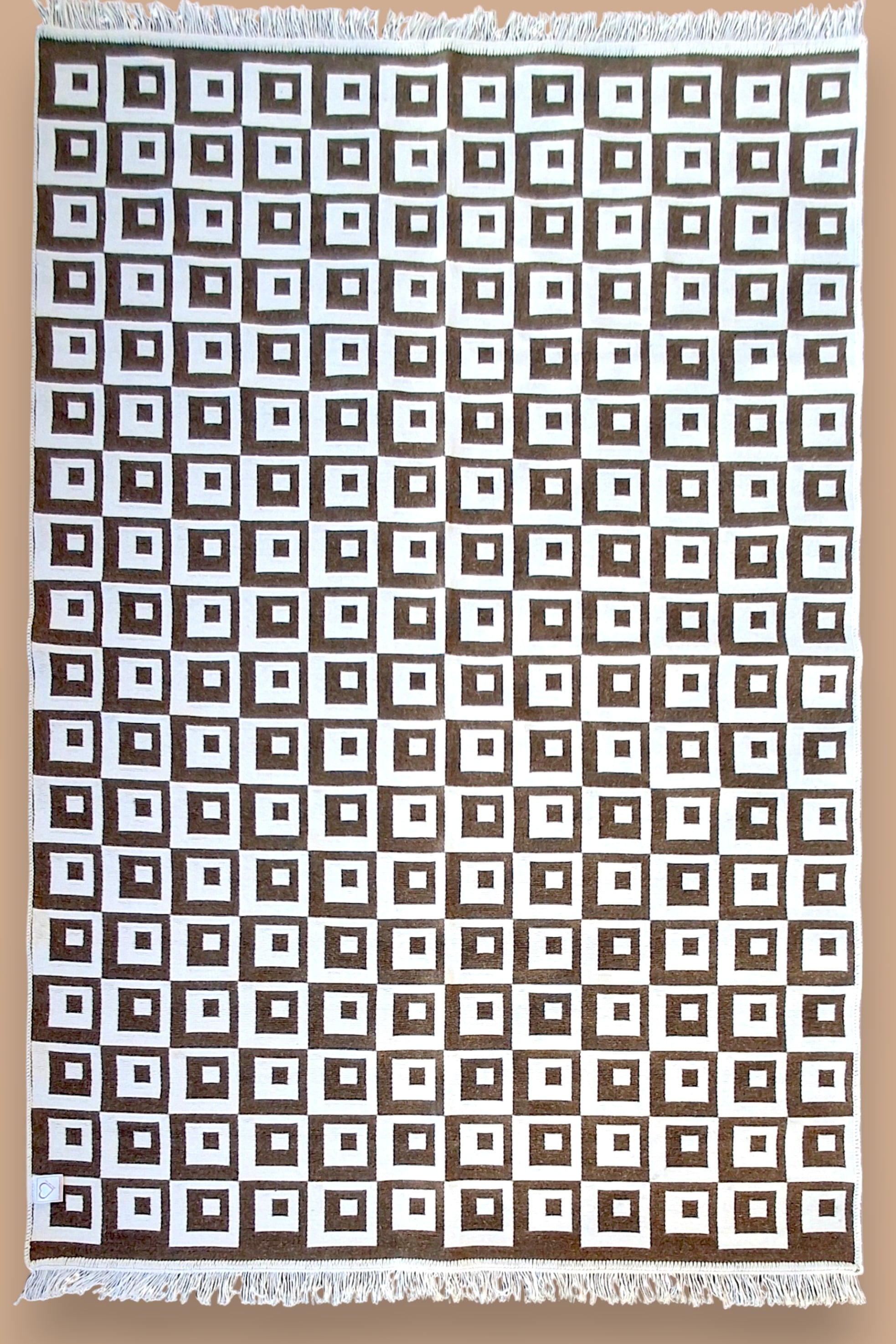 Dokuma Kilim Modern Desen Pastel Renkler Çift Taraflı Dokuma Kilim SWLRUG202510