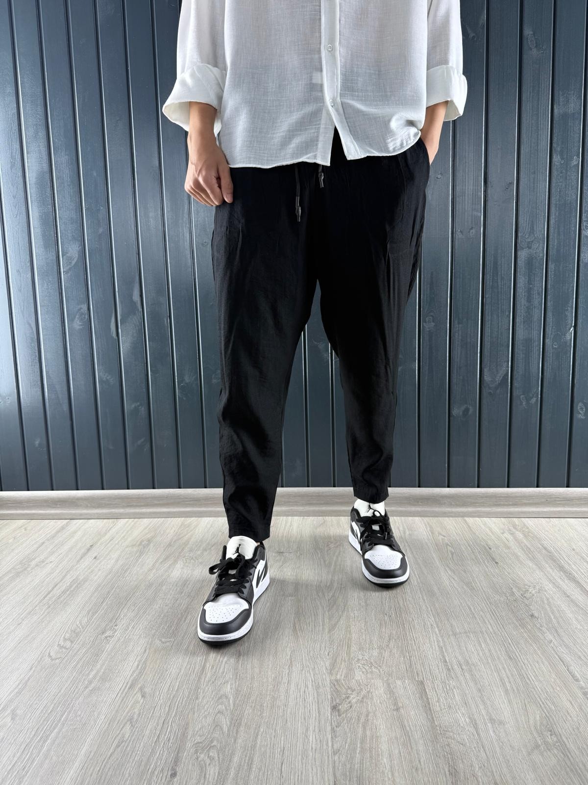 AYROBİN KETEN İNCE YAZLIK BAGET PANTALON