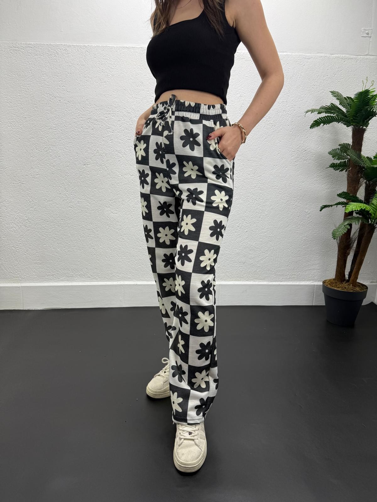 ETNİK DESENLİ YAZLIK BAGGY PANTALON