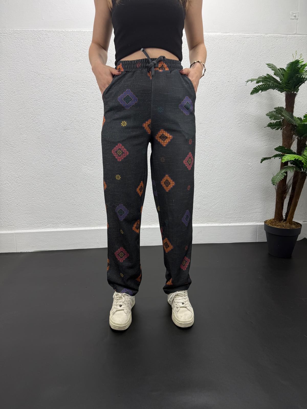 ETNO DESEN YAZLIK BAGGY PANTALON