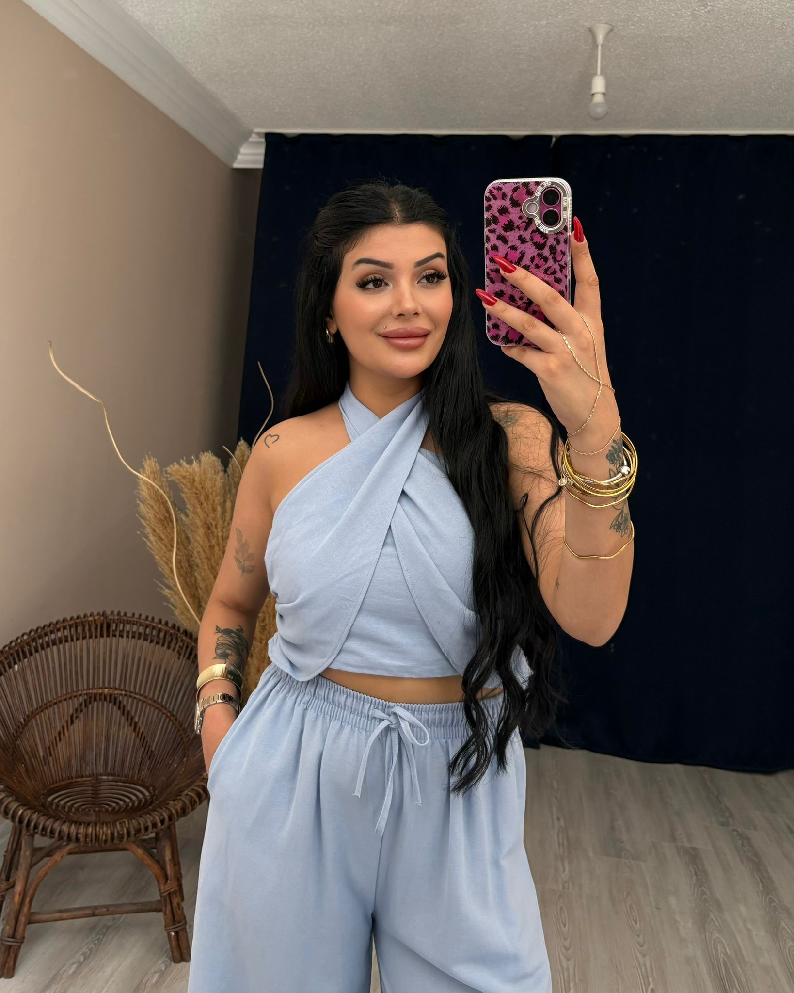 ARİS BAĞLAMALI KETEN TAKIM