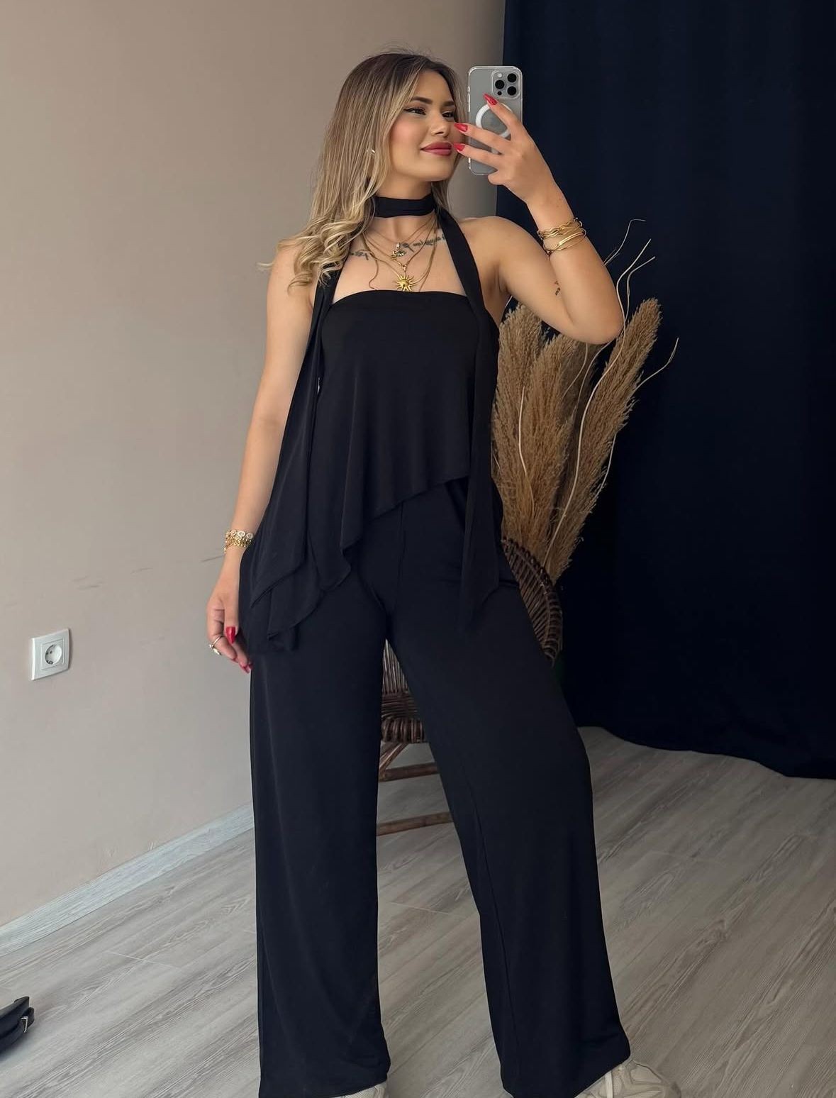 CANDY ŞAL DETAYLI TAKIM