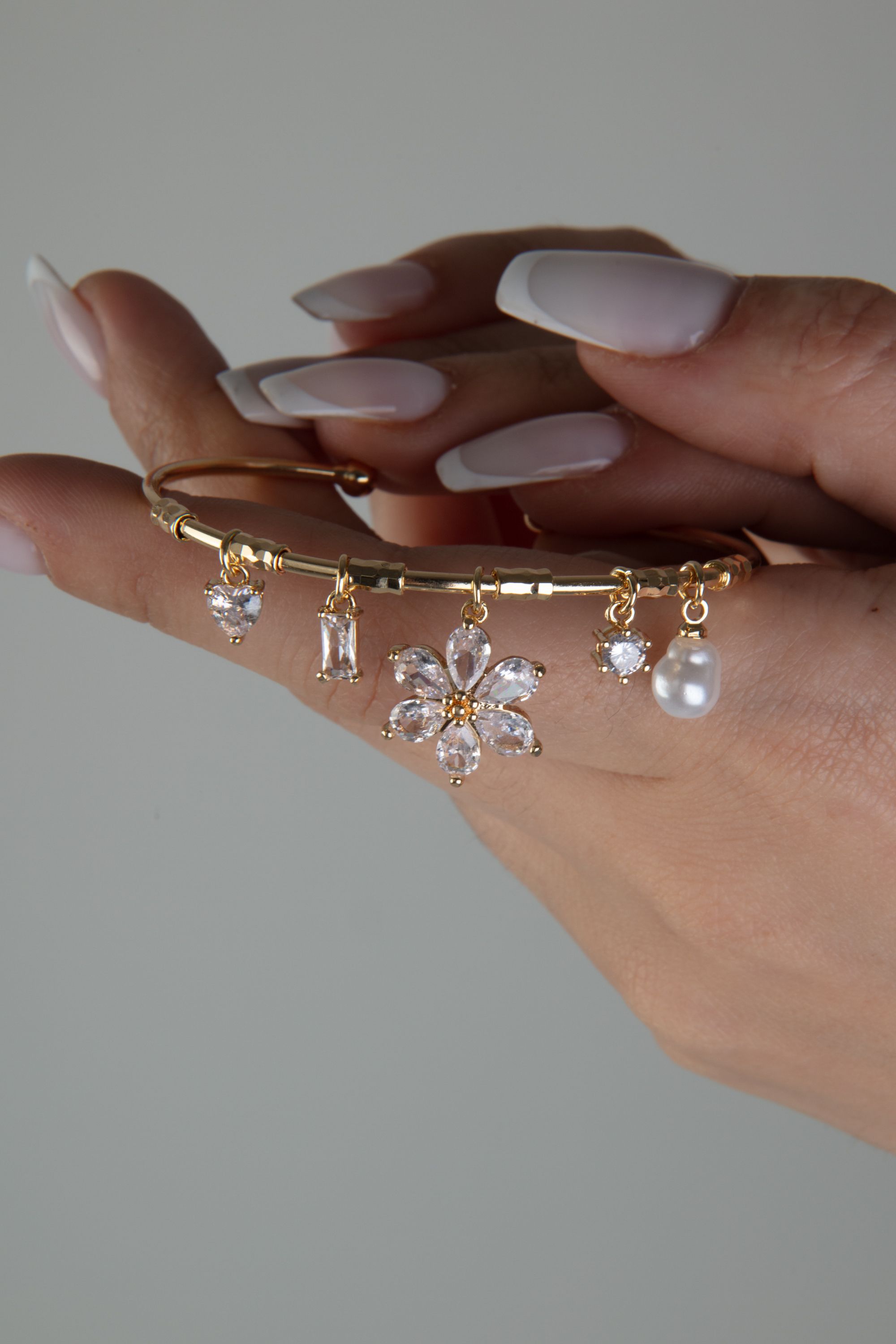 Crystal Bloom Charm Bileklik