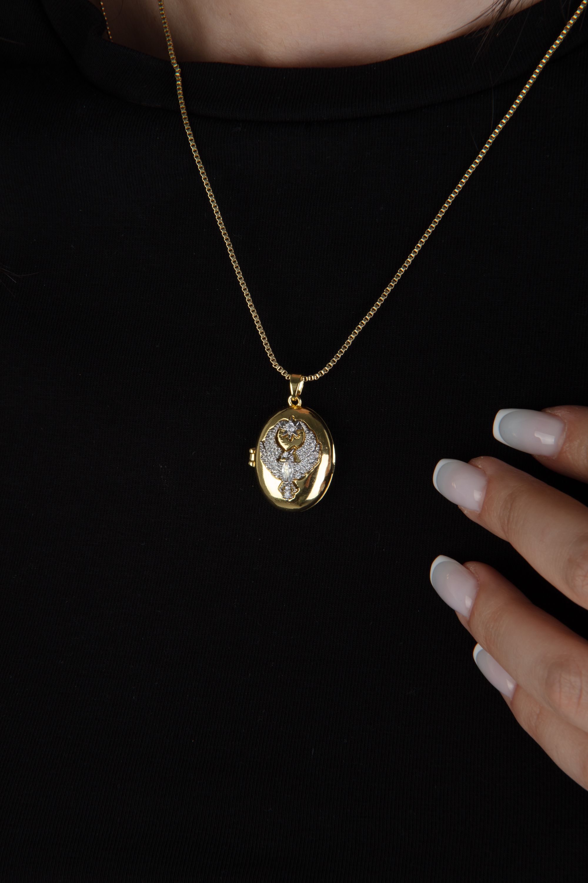 Alya Phoenix Locket Kolye