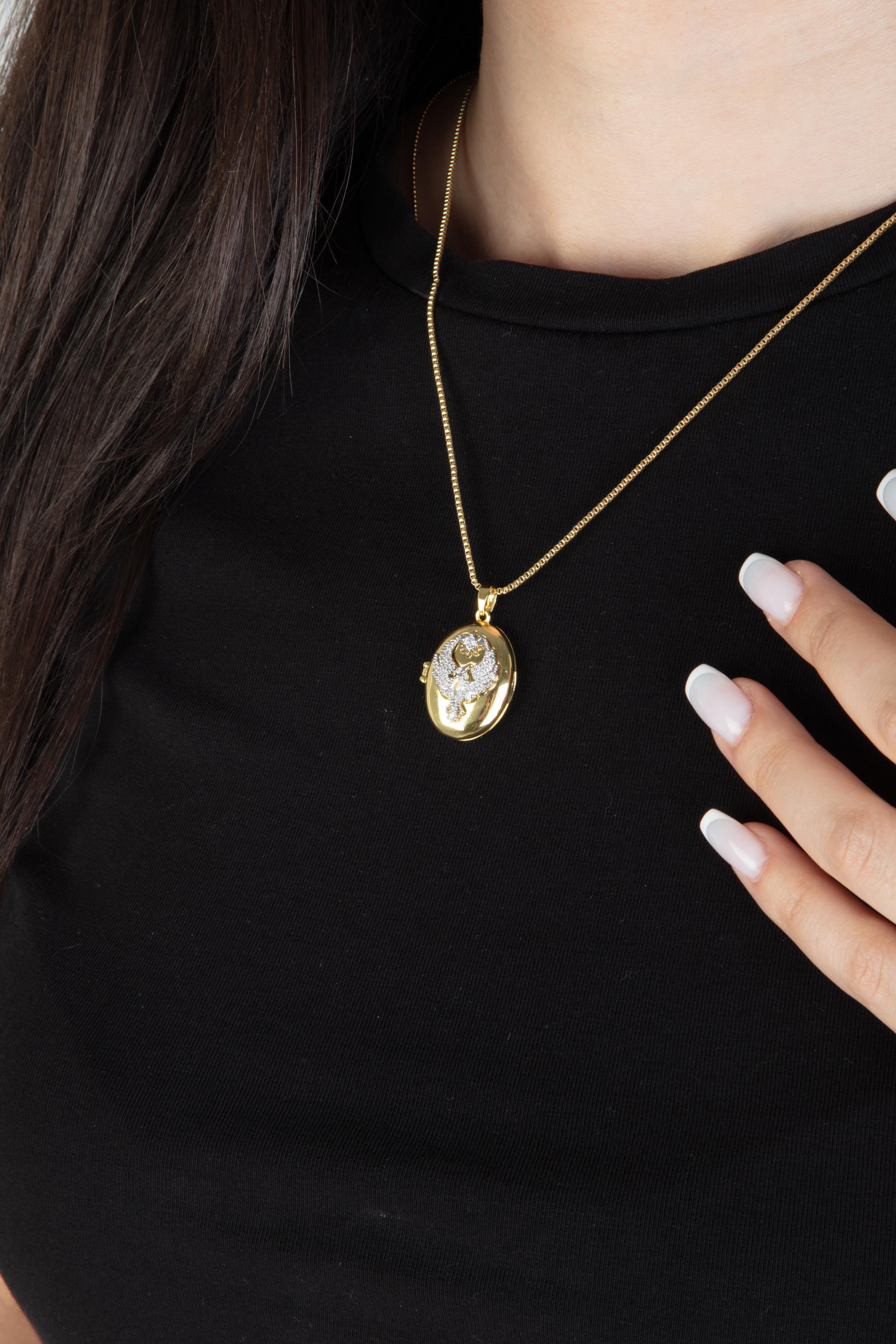 Alya Phoenix Locket Kolye