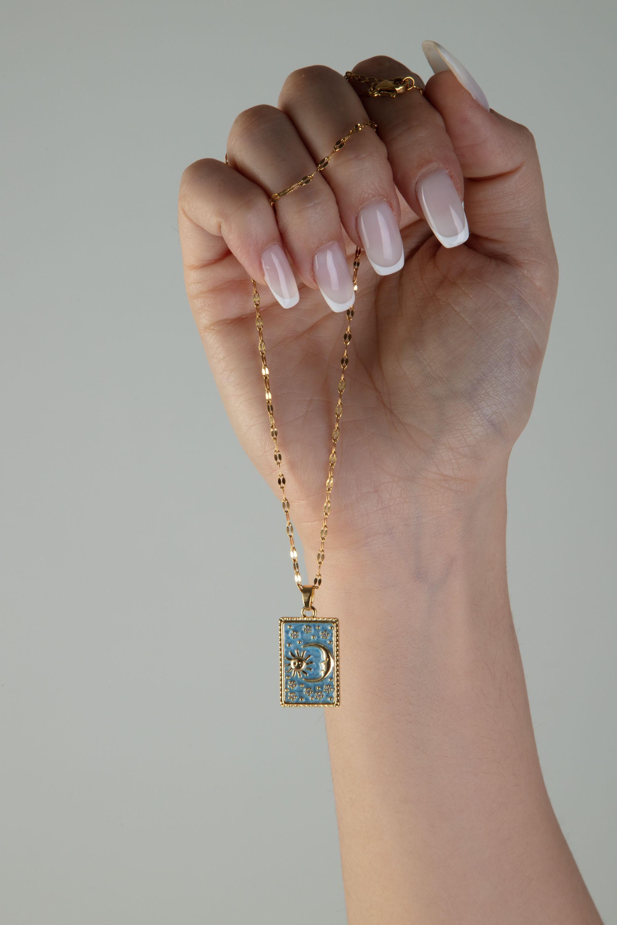Sky Blue Tarot Kolye