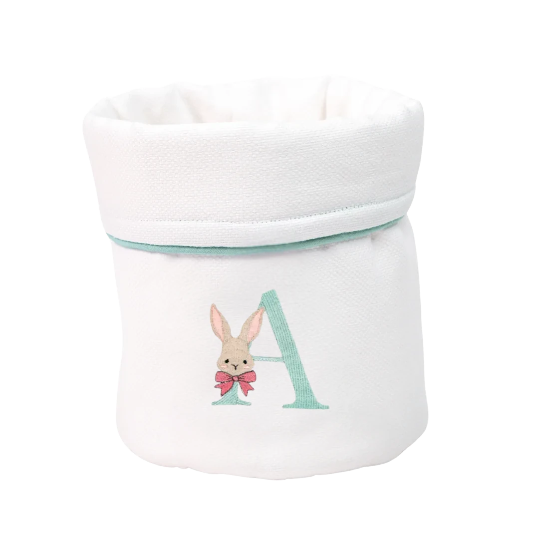 Tavşan Monogramlı Sepet