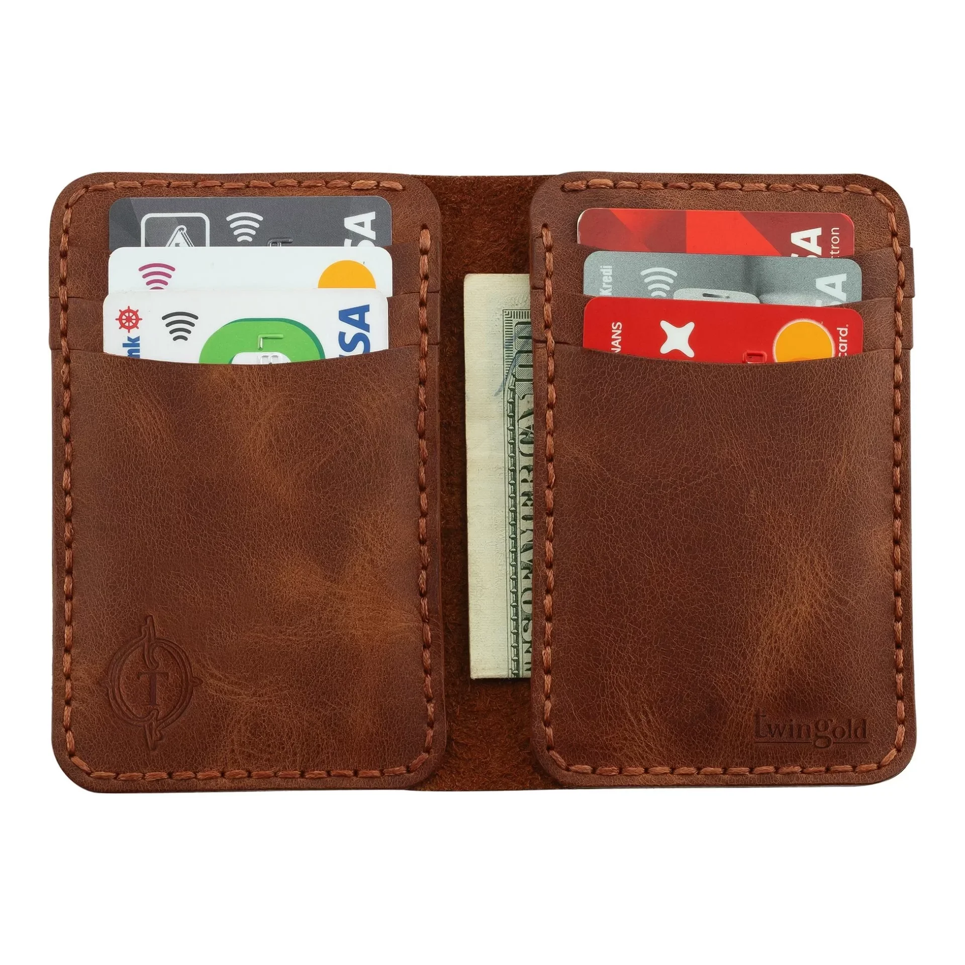 İsme Özel Dikey Mini Cüzdan