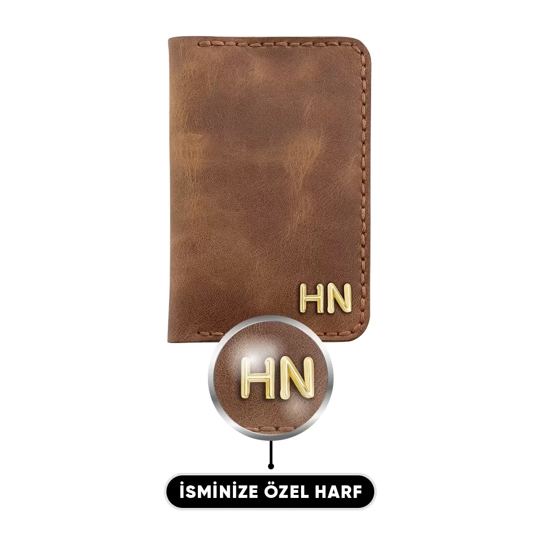 İsme Özel Dikey Mini Cüzdan