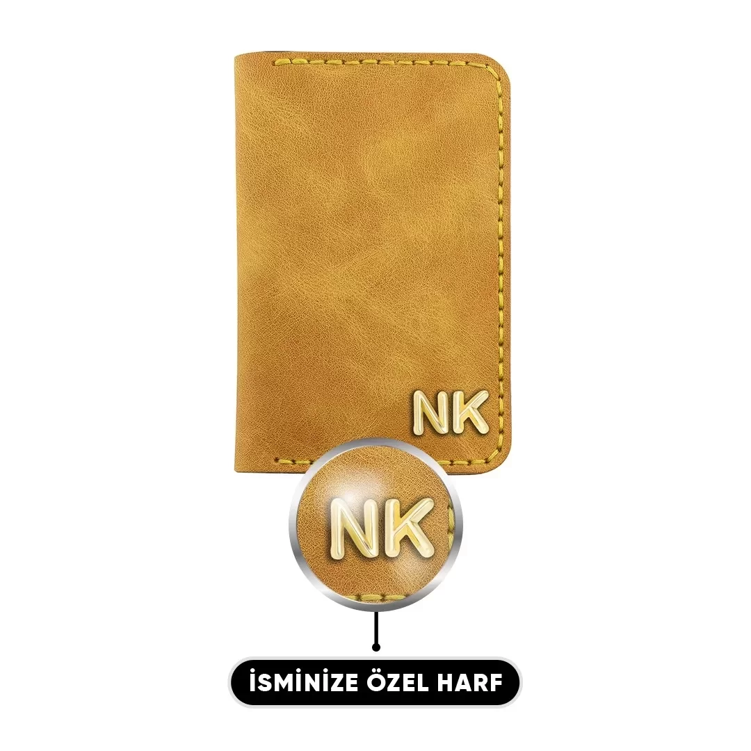 İsme Özel Dikey Mini Cüzdan