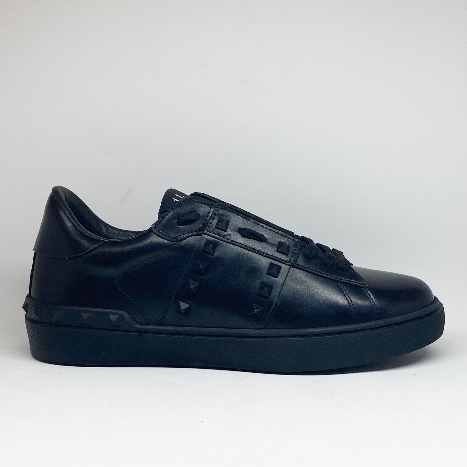 Siyah Deri Erkek Sneaker