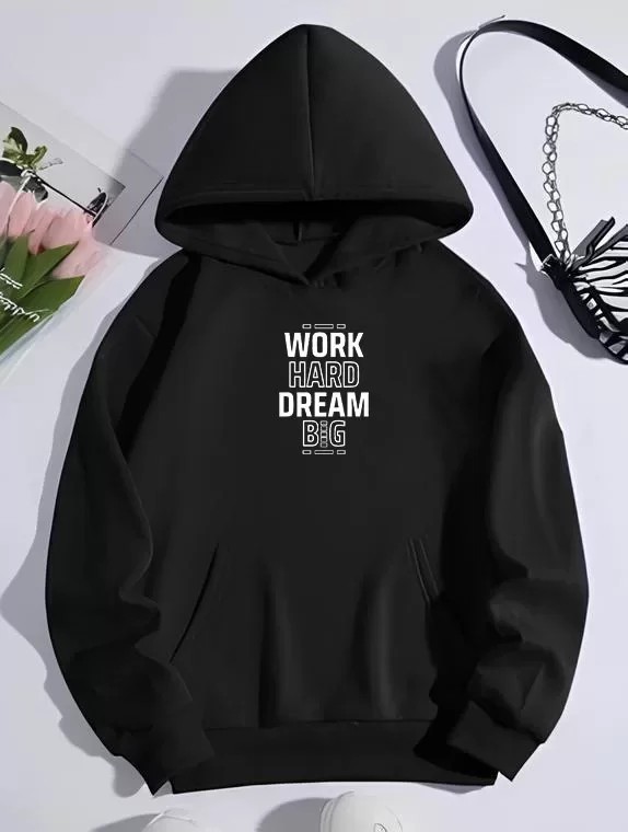 Kışlık Üç İplik Kapüşonlu Sweatshirt