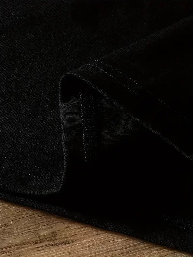 Ayı Baskılı Oversize Bisiklet Yaka Kısa Kol Tişört