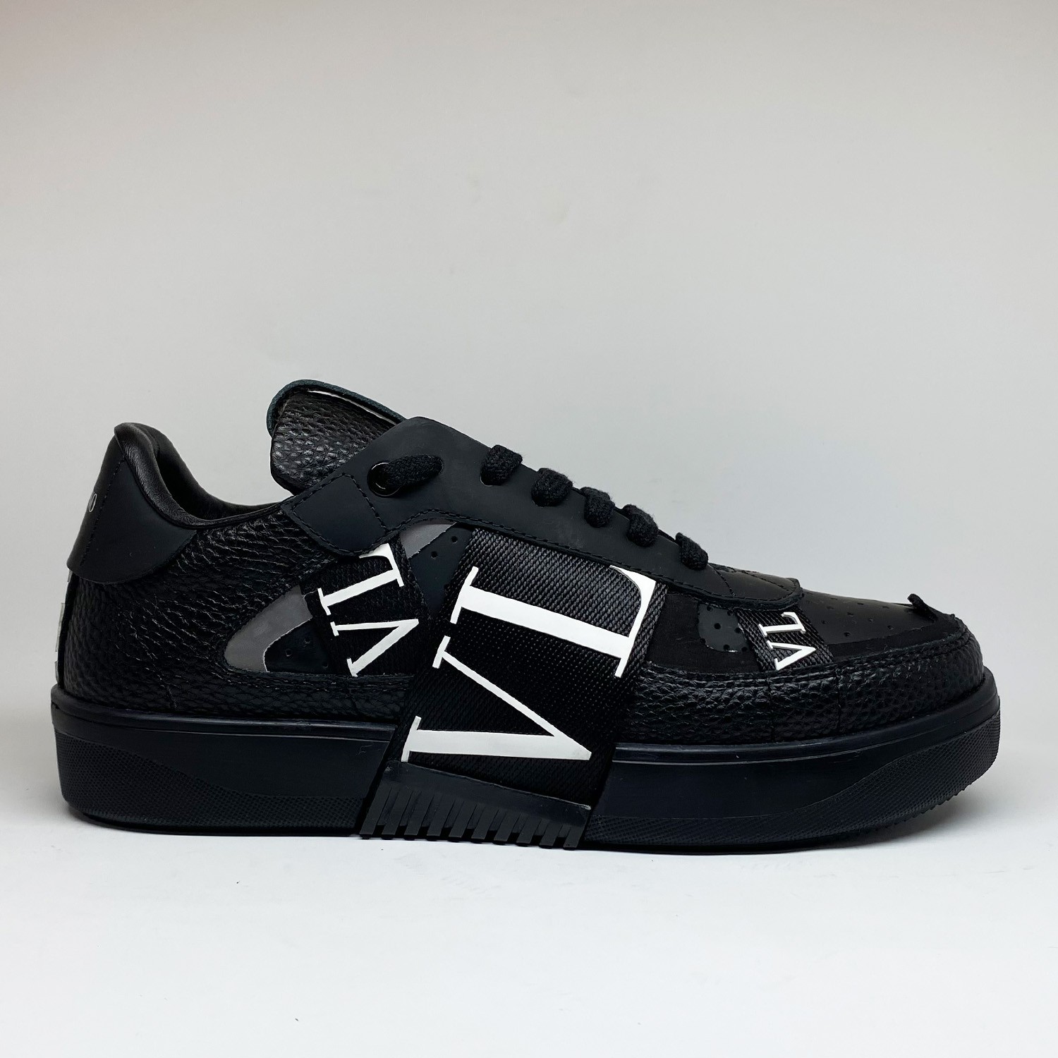 Siyah Deri Erkek Sneaker