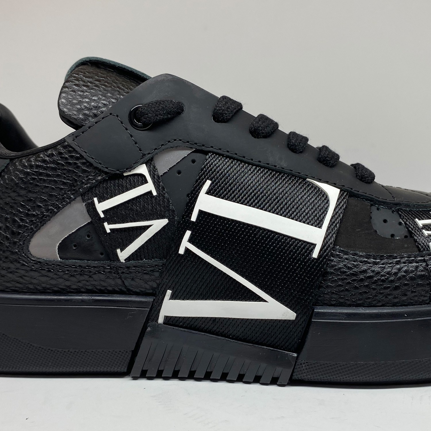 Siyah Deri Erkek Sneaker
