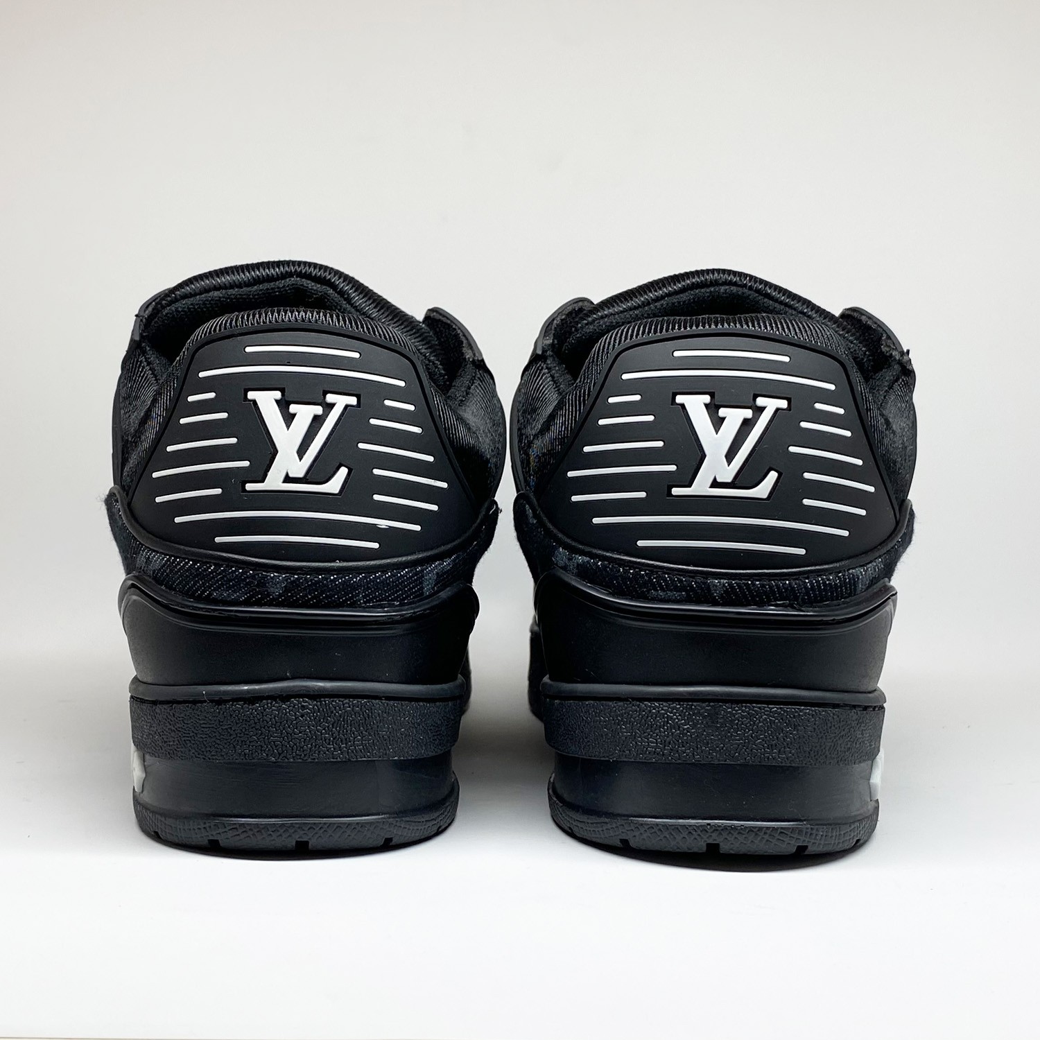 Siyah Deri Kombin Erkek Sneaker