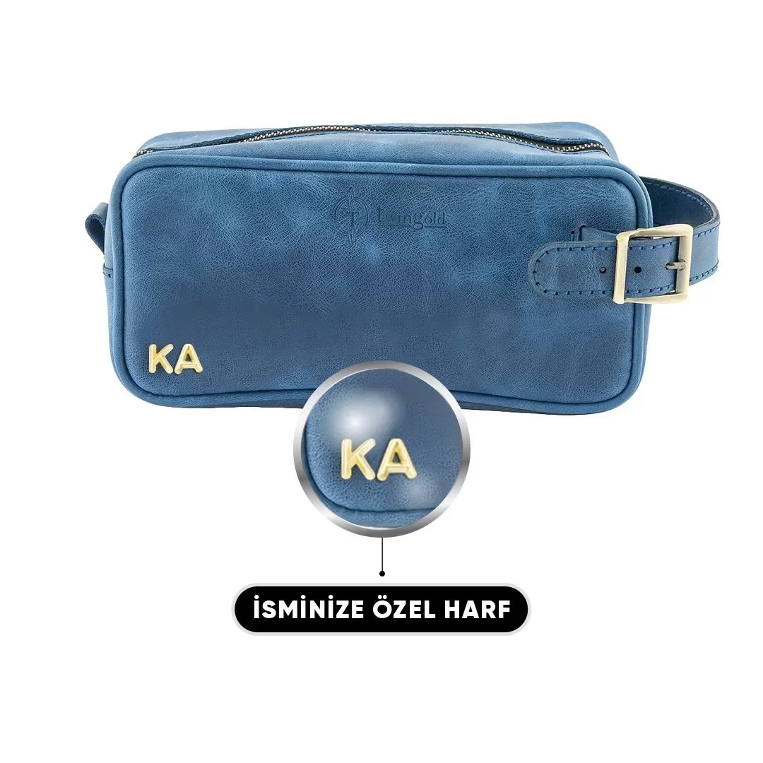 İsme Özel Dopp Kit Kişisel Bakım ve Seyahat Çantası