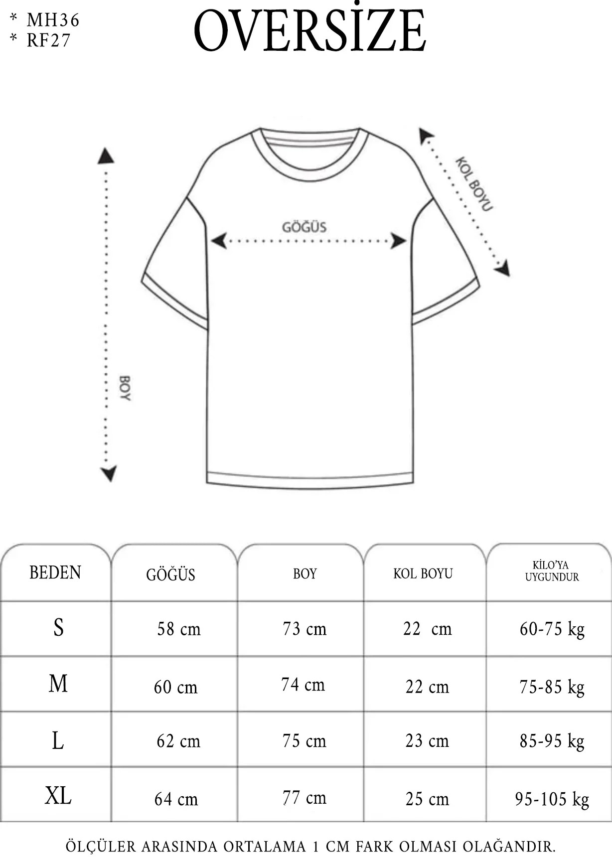 Unisex Baskılı Oversize Tişört