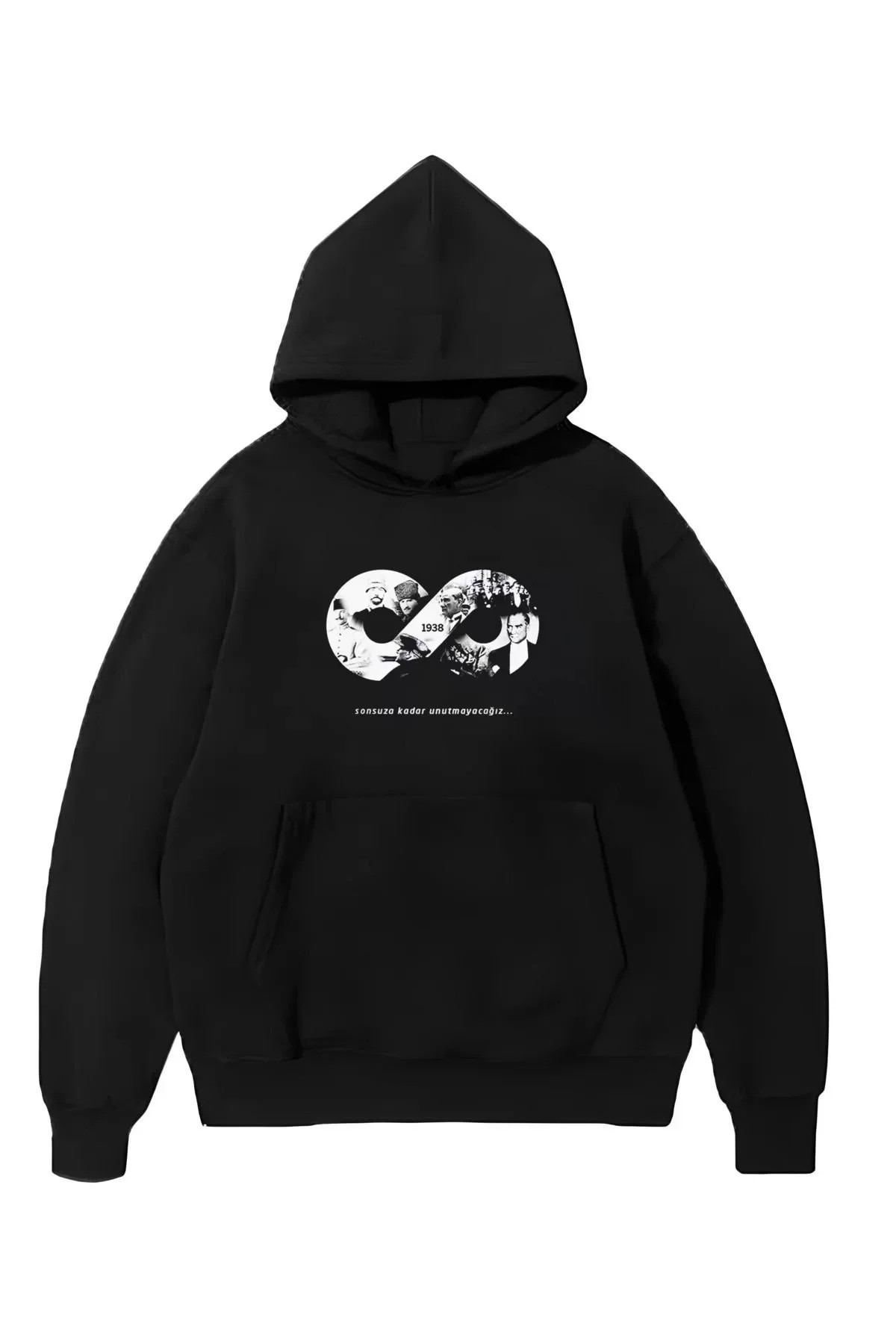 Üç İplik kapüşonlu 10 Kasıma Özel Sweatshirt