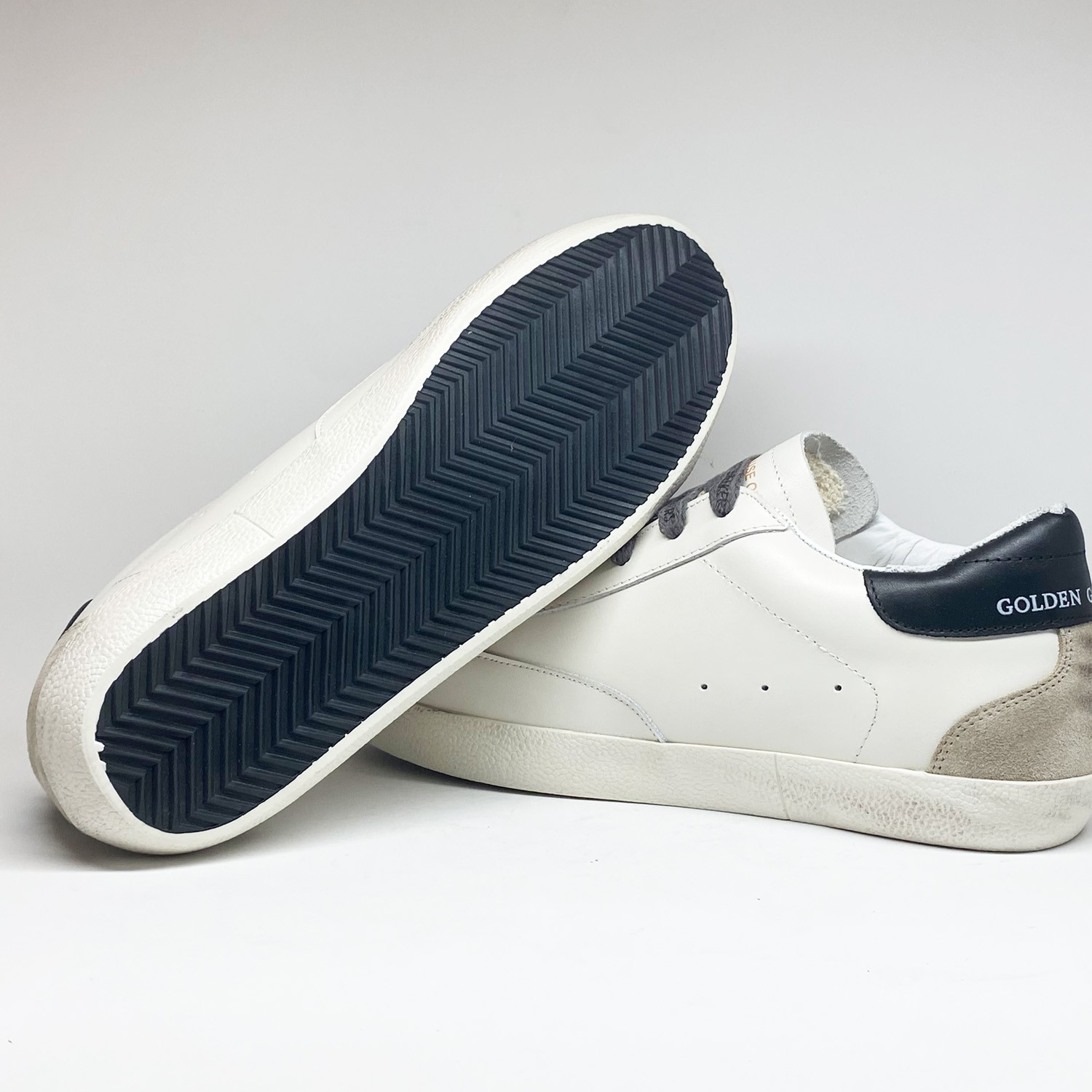 Beyaz Deri Bordo Yıldız Detaylı Erkek Sneaker