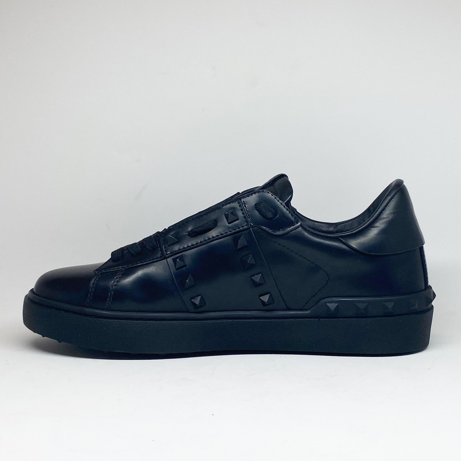 Siyah Deri Erkek Sneaker