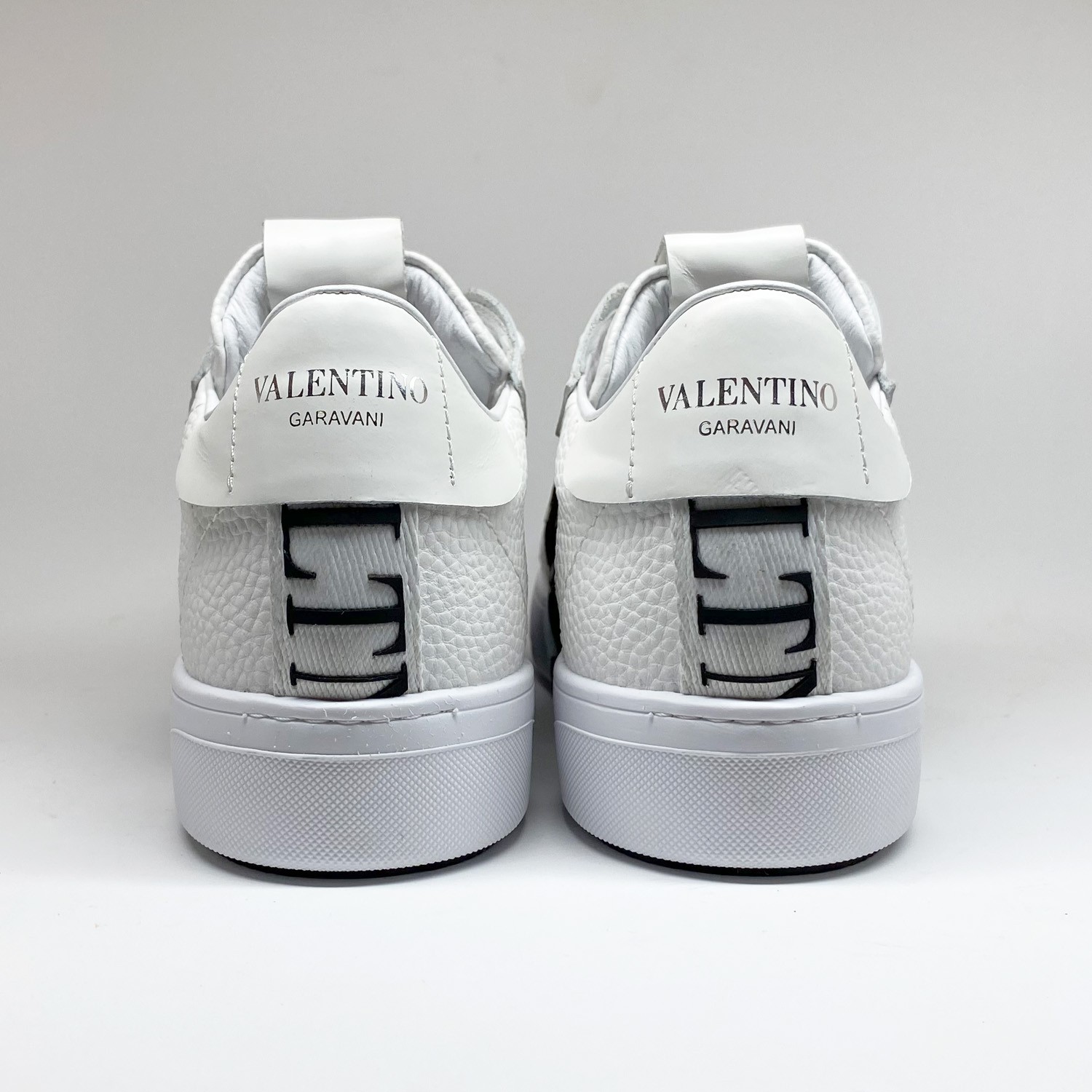 Beyaz Siyah Deri Erkek Sneaker