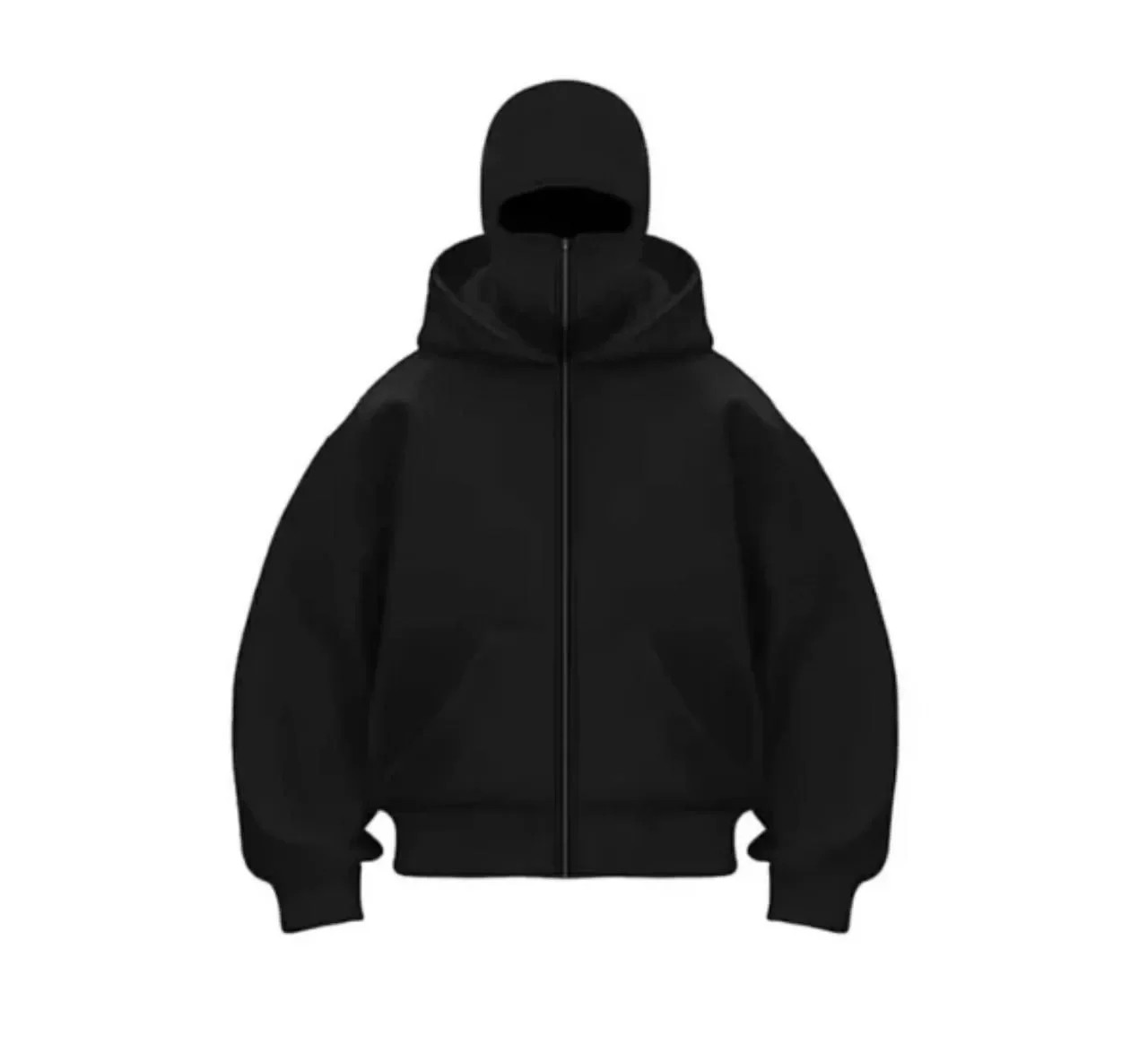 Samuray ZIP Fermuarlı Kapüşonlu SweatShirt