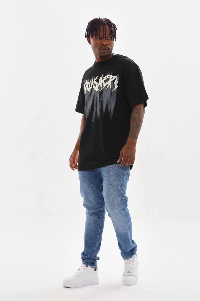 Unisex Baskılı Oversize Tişört