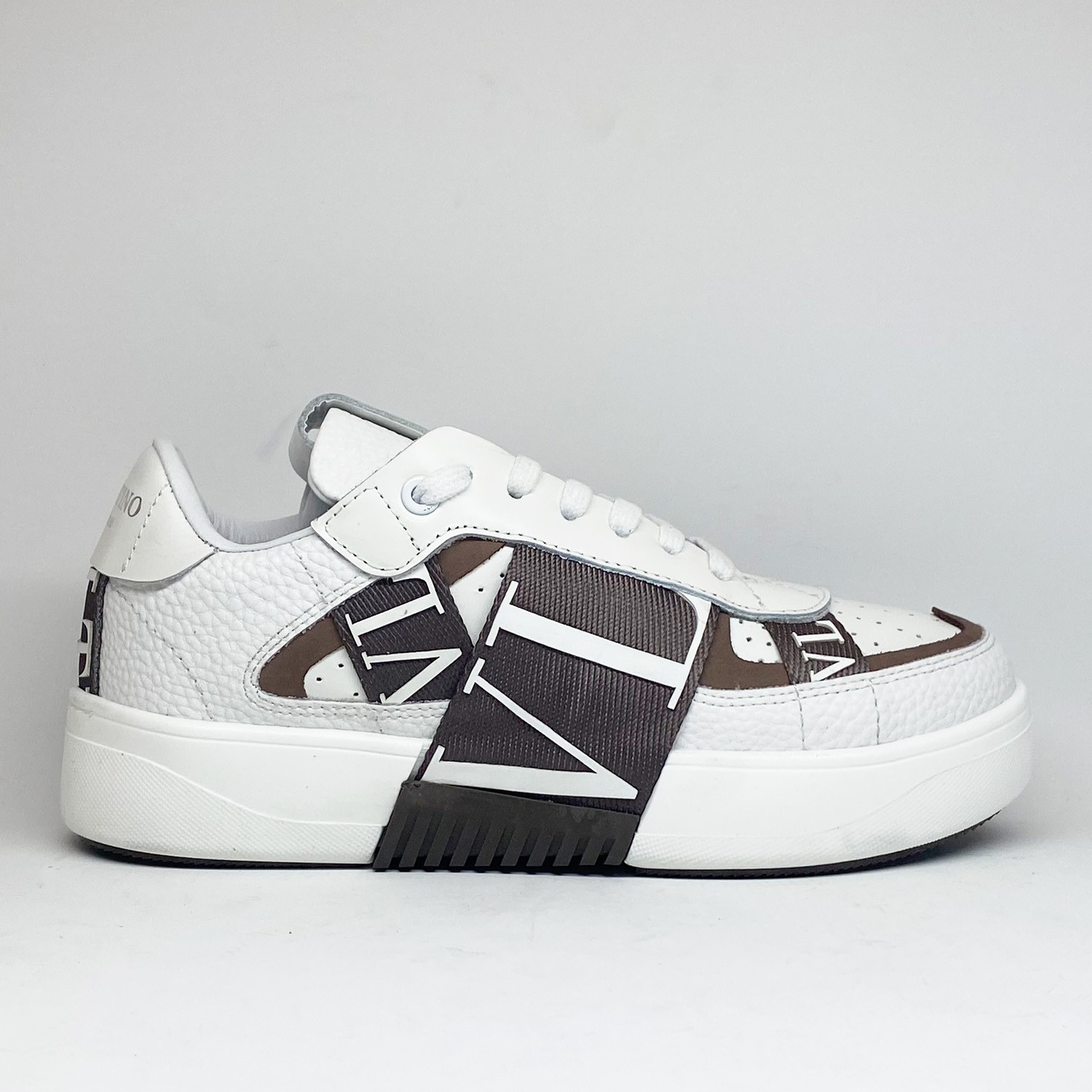 Şerit Detaylı Kahverengi Kadın Sneaker