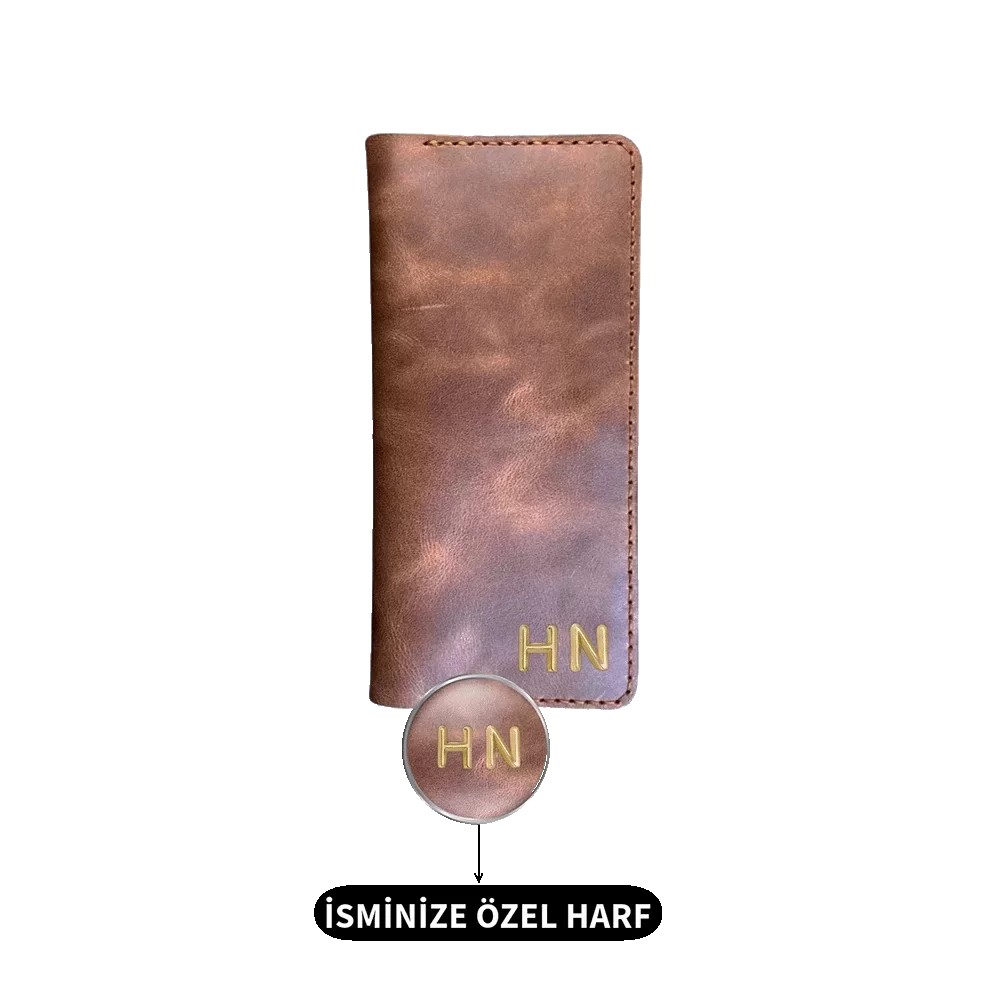 Kişiye Özel Deri Rainbow Uzun Çıtçıtlı Cüzdan