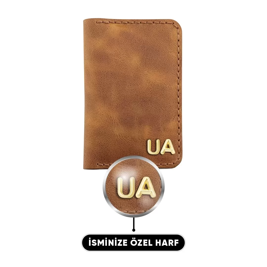 İsme Özel Dikey Mini Cüzdan