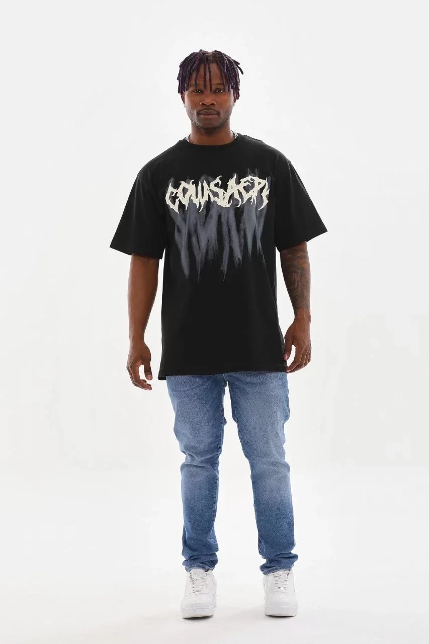 Unisex Baskılı Oversize Tişört