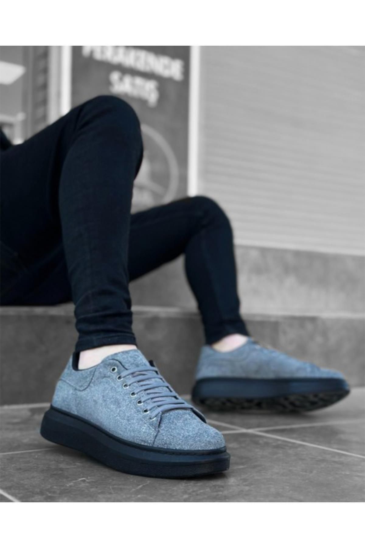 Erkek Bağcıklı Sneaker Ortopedik Mevsimlik Günlük Ayakkabı