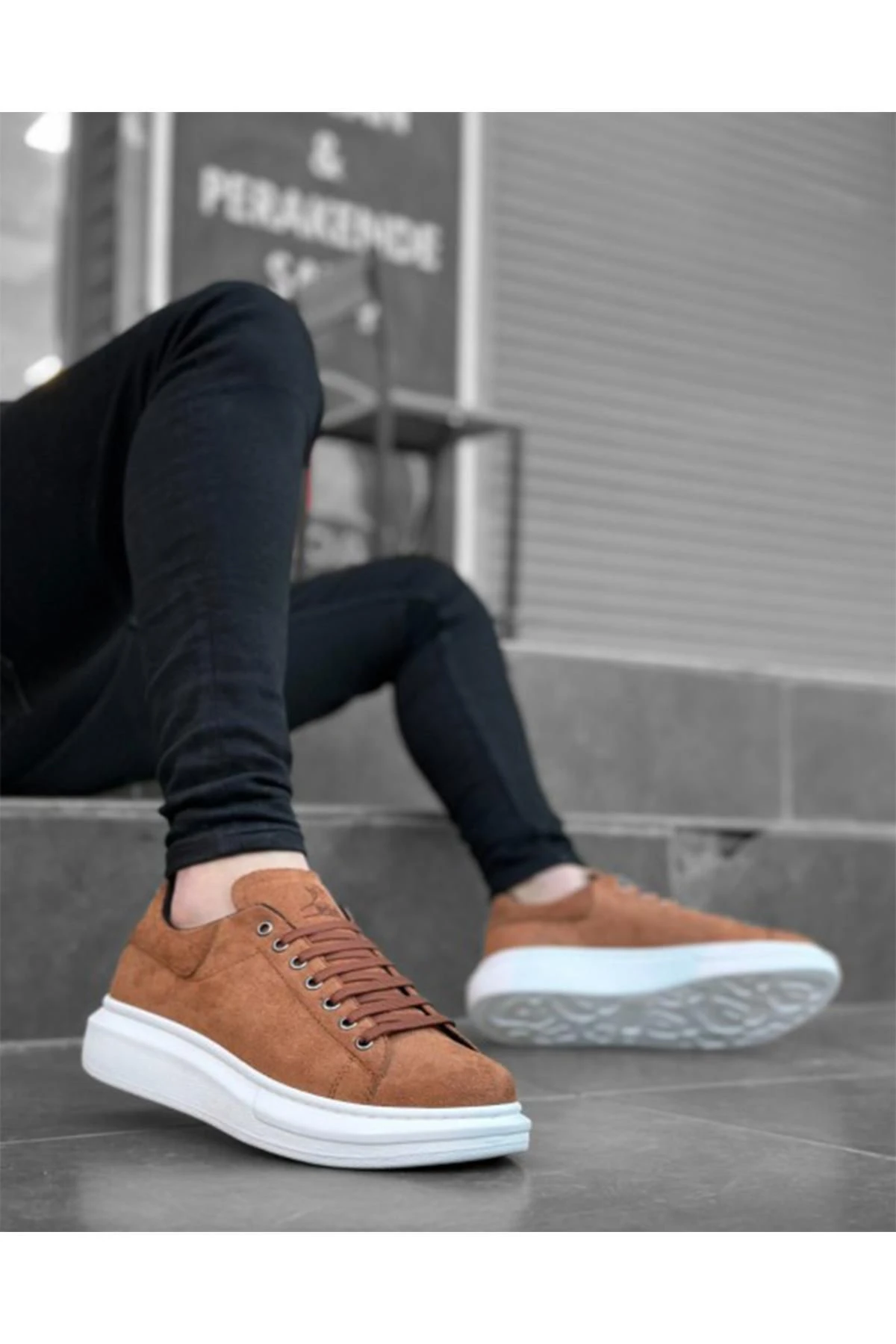 Erkek Bağcıklı Sneaker Ortopedik Mevsimlik Günlük Ayakkabı