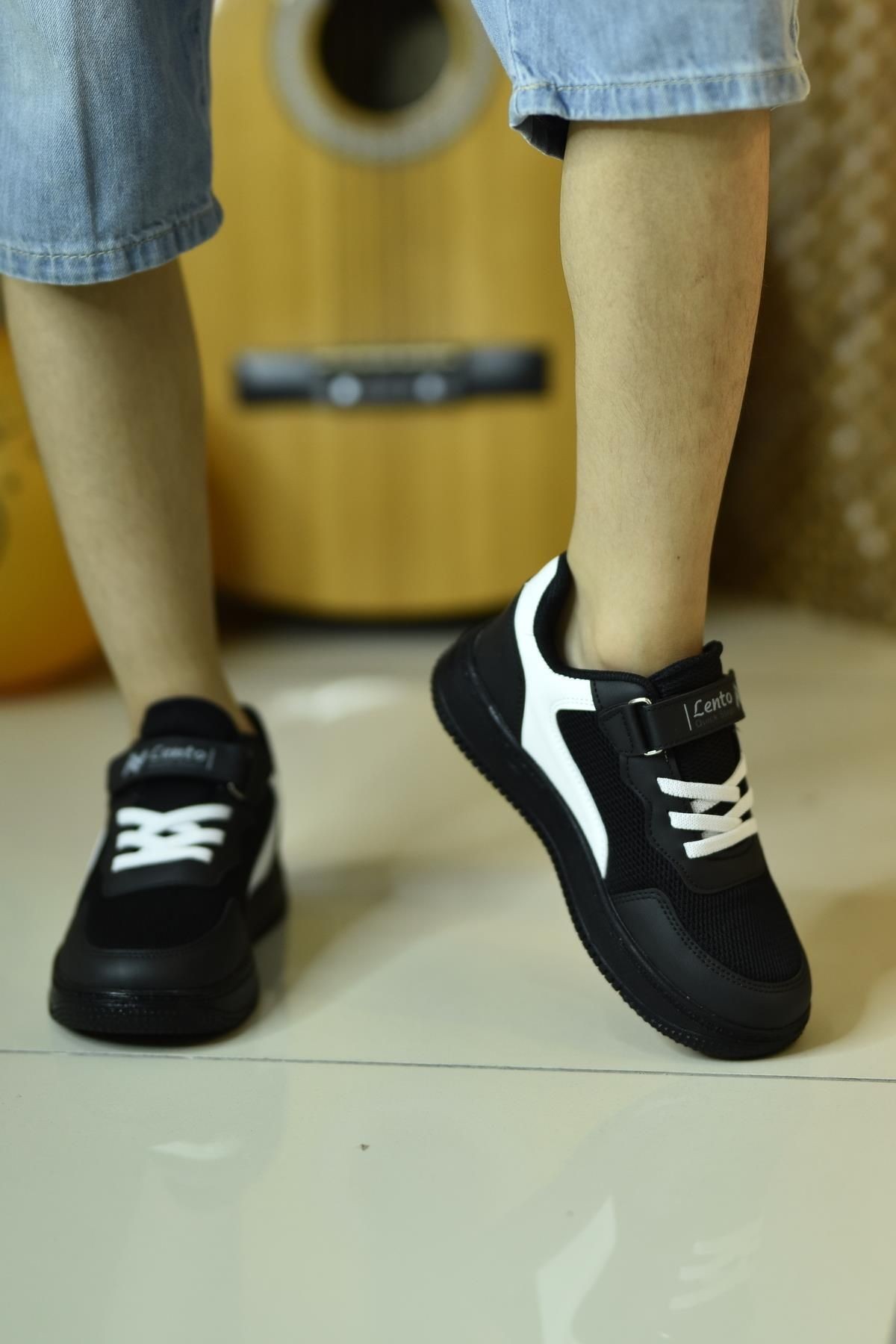 Ortopedik Cırtlı Lastikli Fileli Unisex Rahat Hafif Günlük Yürüyüş Sneaker Çocuk Ayakkabı