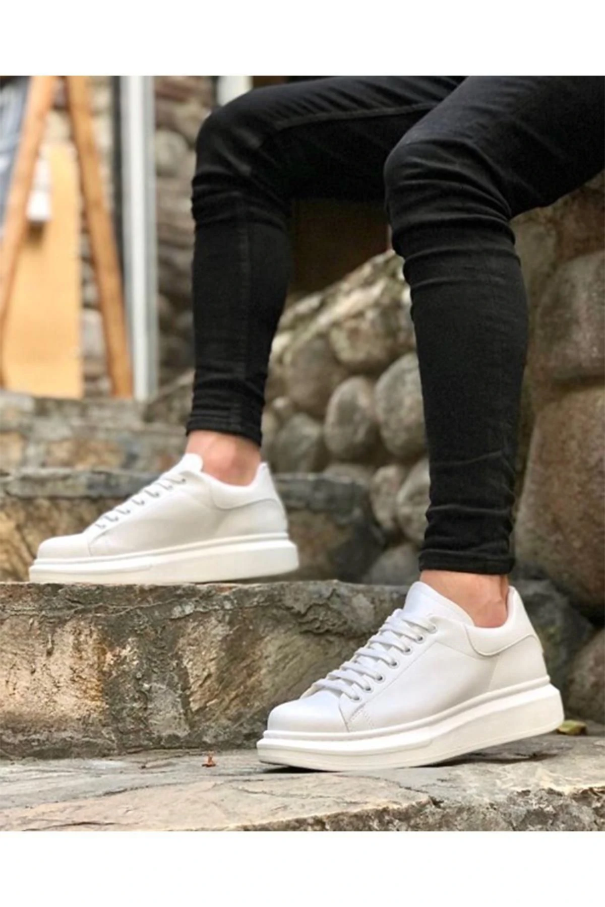 Erkek Bağcıklı Sneaker Ortopedik Mevsimlik Günlük Ayakkabı