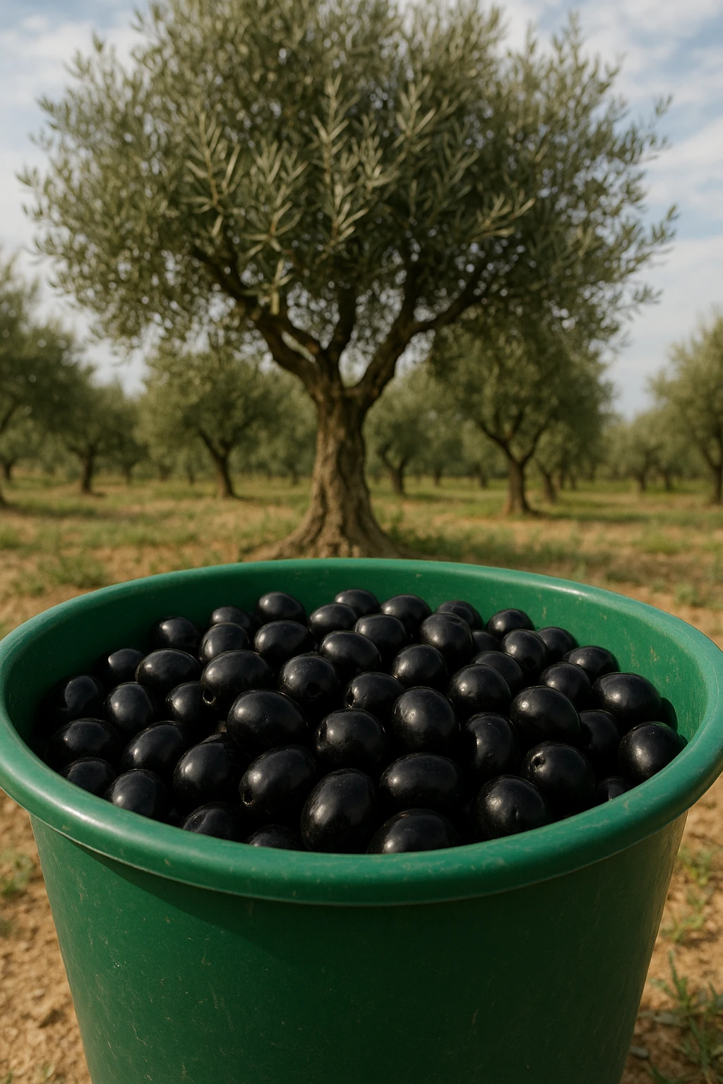 1 Kg Ham Siyah Zeytin (Edremit Domat Trilye - 1 Numara)